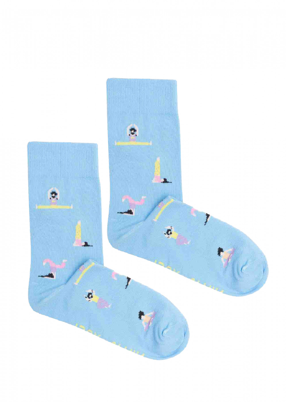Kabak Unisex's Socks Patterned Joga Blue