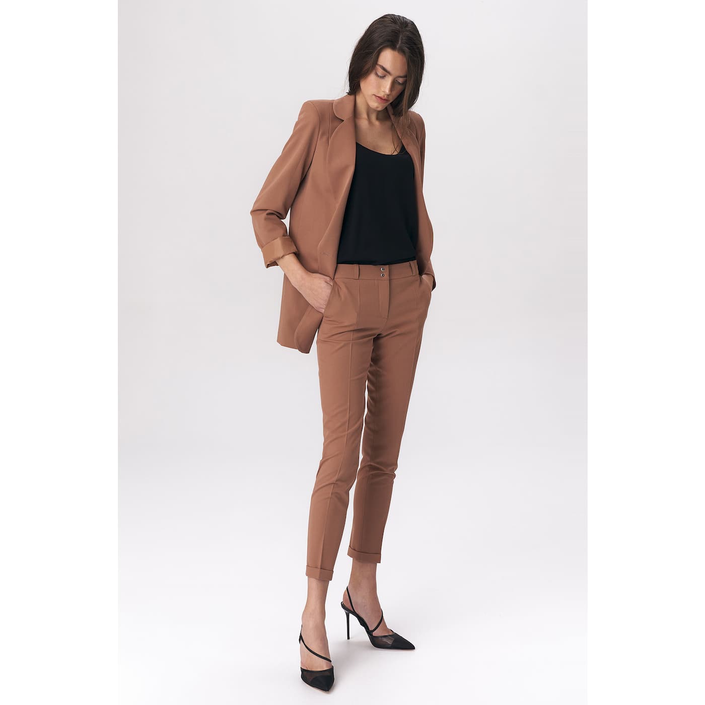 Nife Woman's Jacket Z32 Caramel