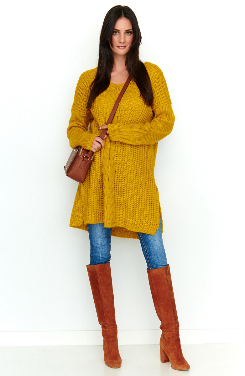 Numinou Woman's Sweater Nu S53 Mustard