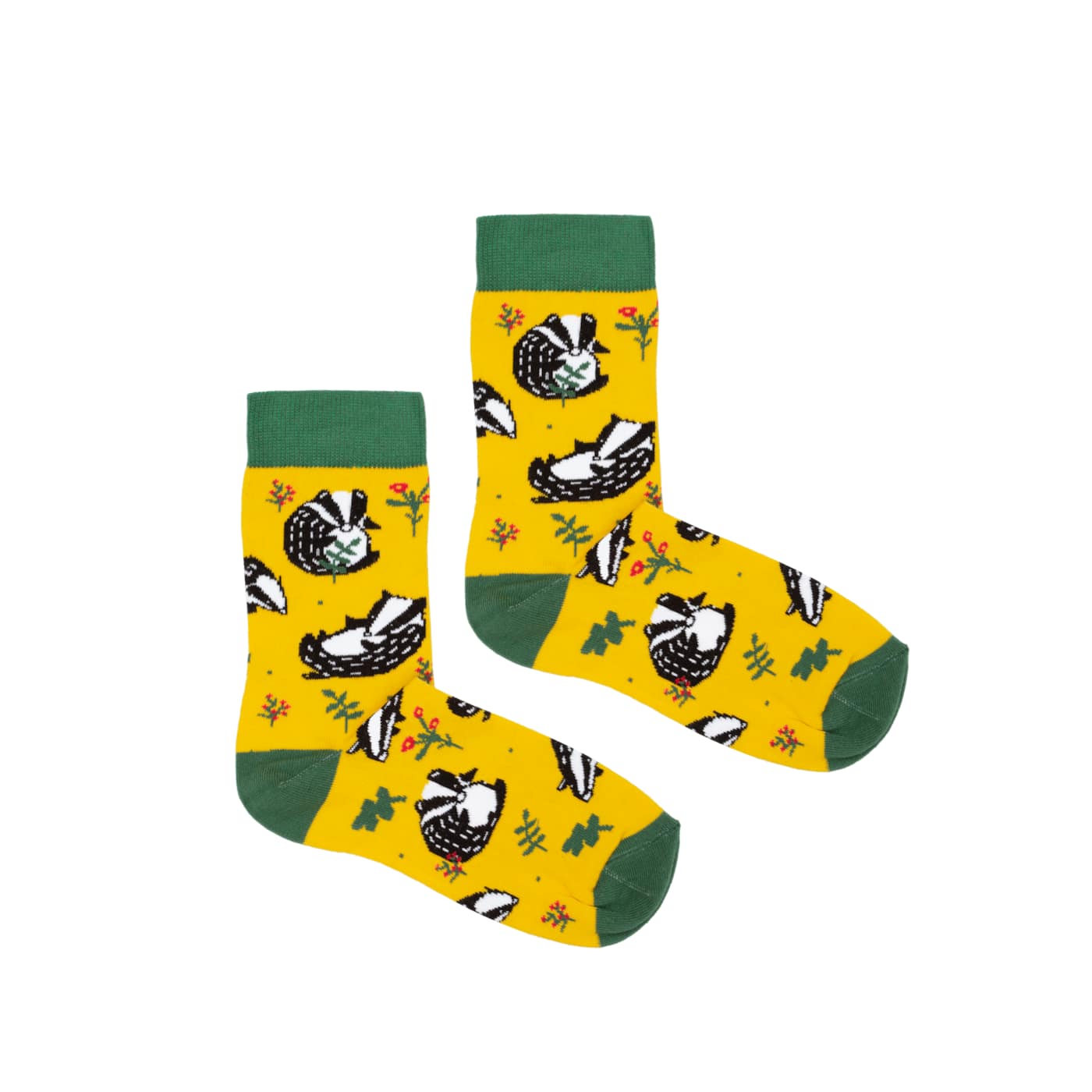 Kabak Unisex's Socks Patterned Badger