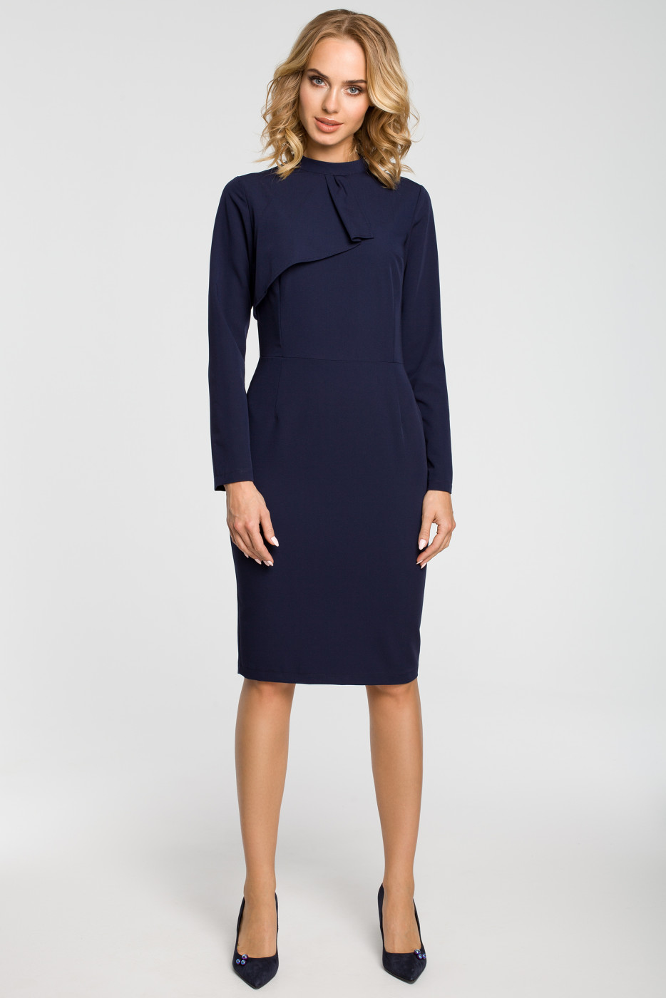 Made Of Emotion Woman's Dress M325 Navy Blue