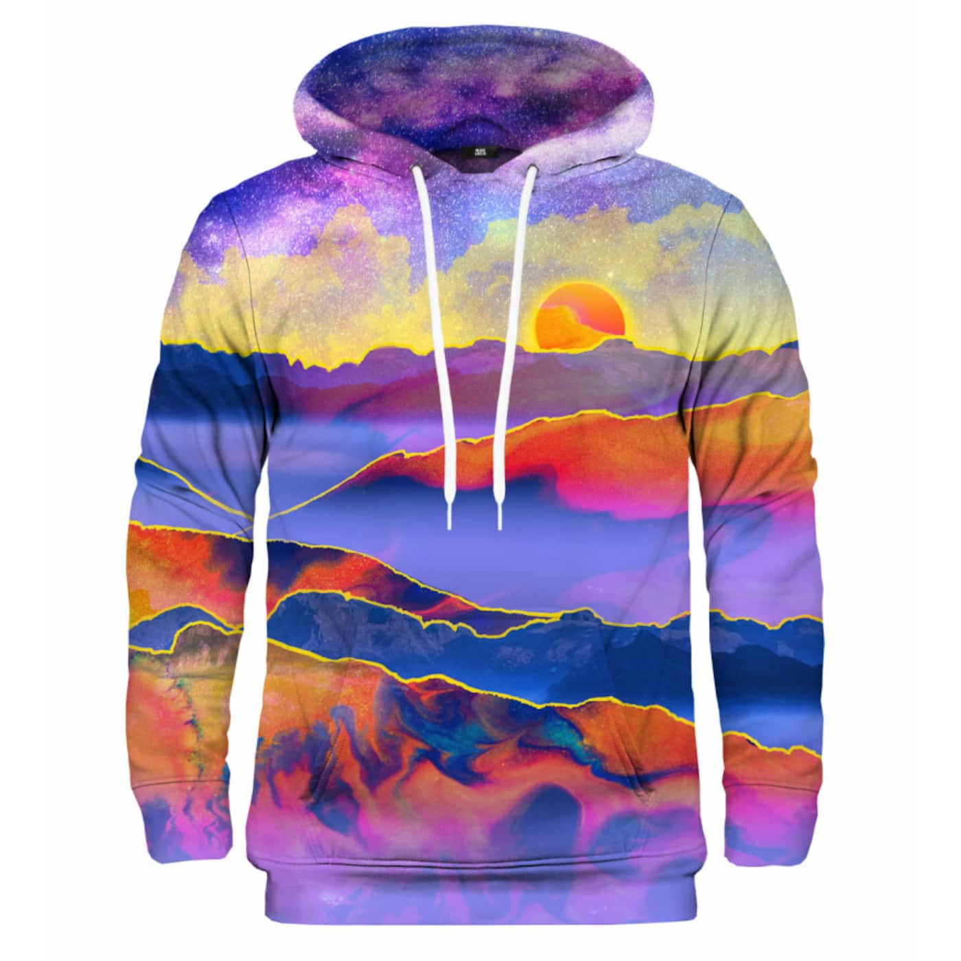 Mr. GUGU & Miss GO Unisex's Hoodie Kangaroo H-K2026 Violet