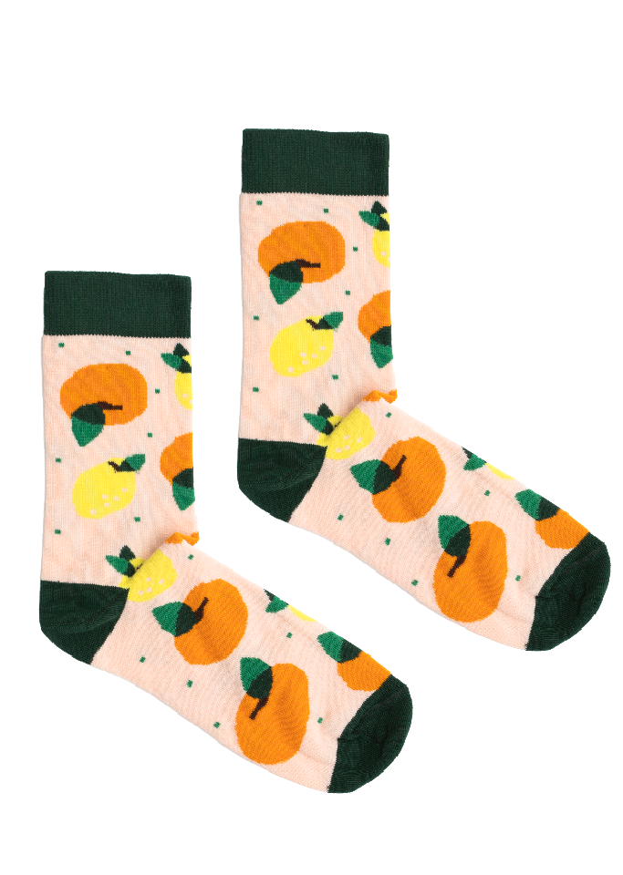 Kabak Unisex's Socks Patterned Citruses