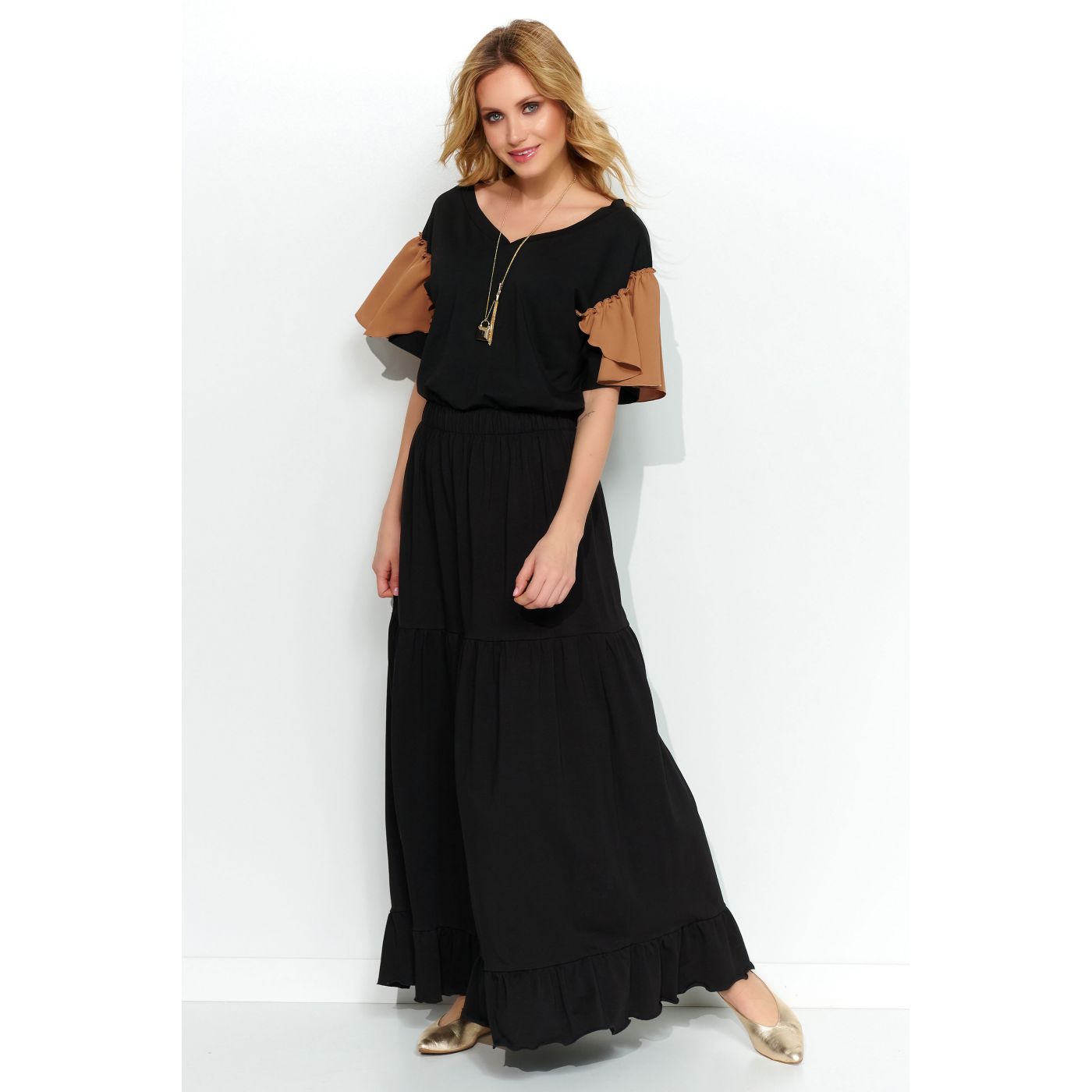 Makadamia Woman's Skirt M558 Cappuccino