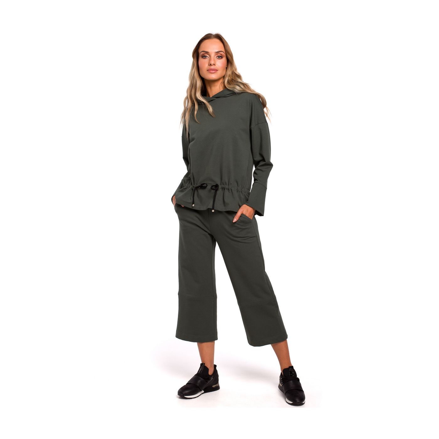 Made Of Emotion Woman's Sweatshirt M449 Military