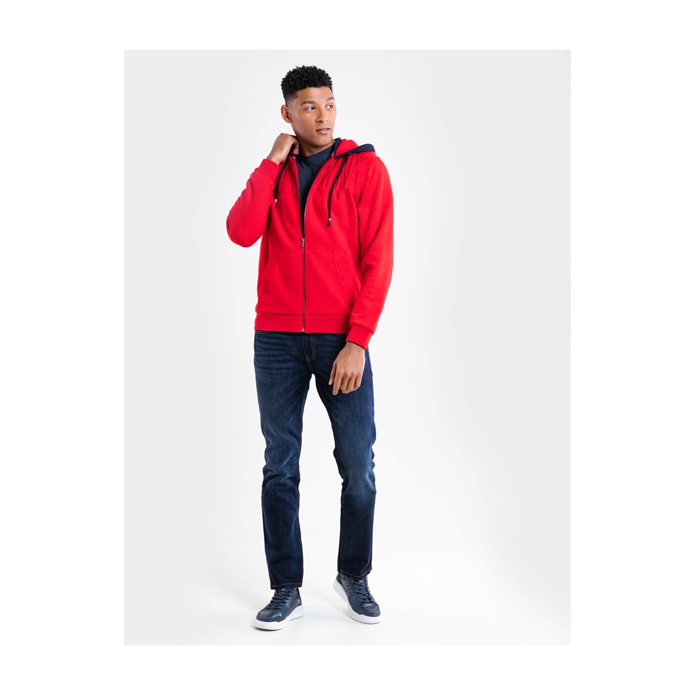 Big Star Man's Zip Hooded Sweatshirt 174248 -603