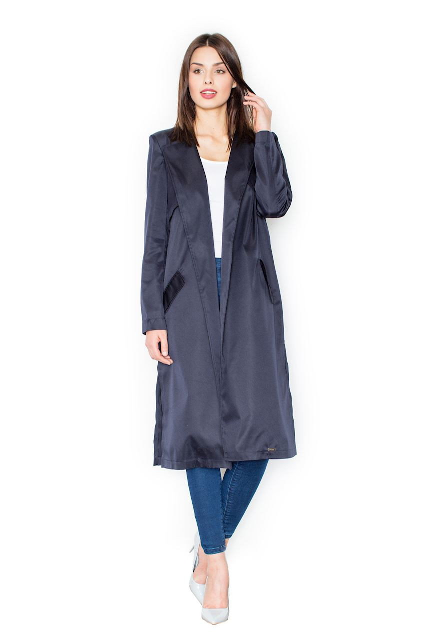 Figl Woman's Coat M427 Navy Blue
