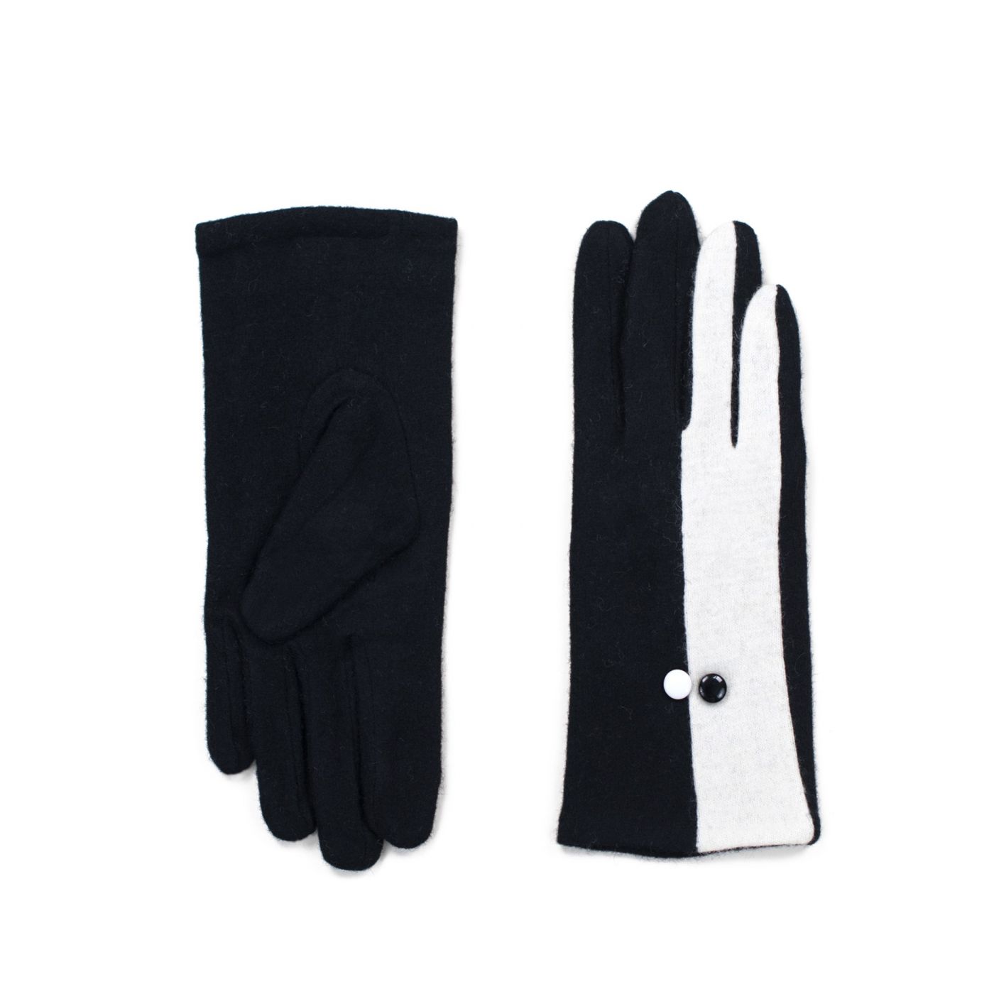 Art Of Polo Woman's Gloves rk17581 Black/Ecru