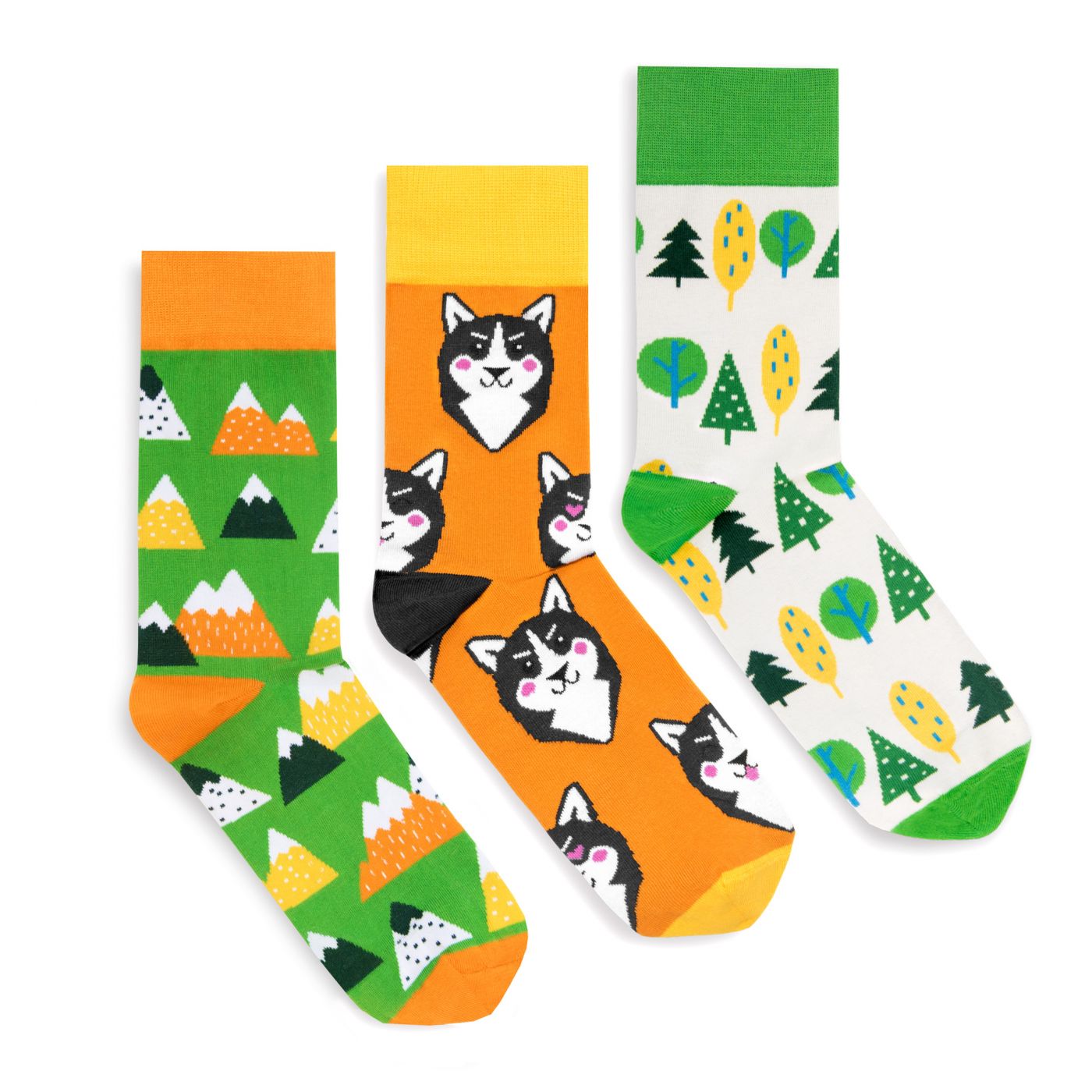 Banana Socks Unisex's Socks Set Husky Set
