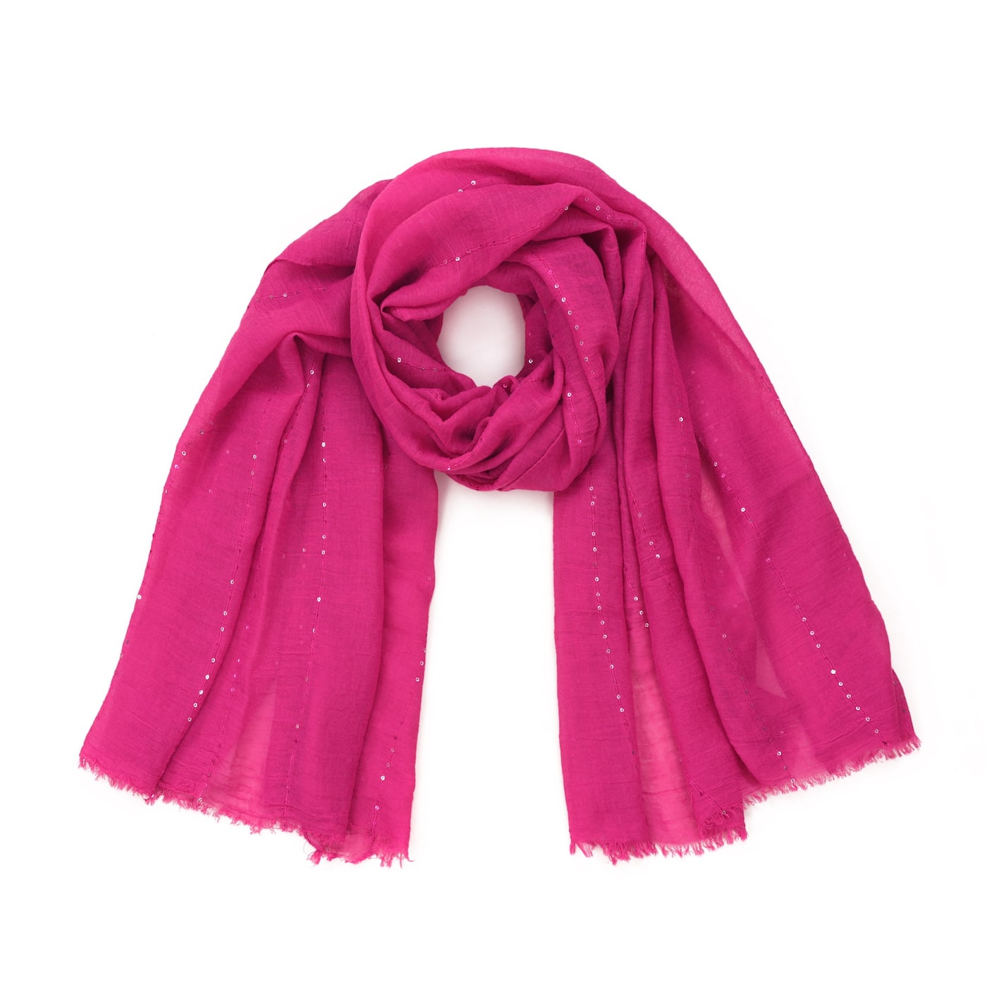 Art Of Polo Woman's Scarf sz19147 Raspberry