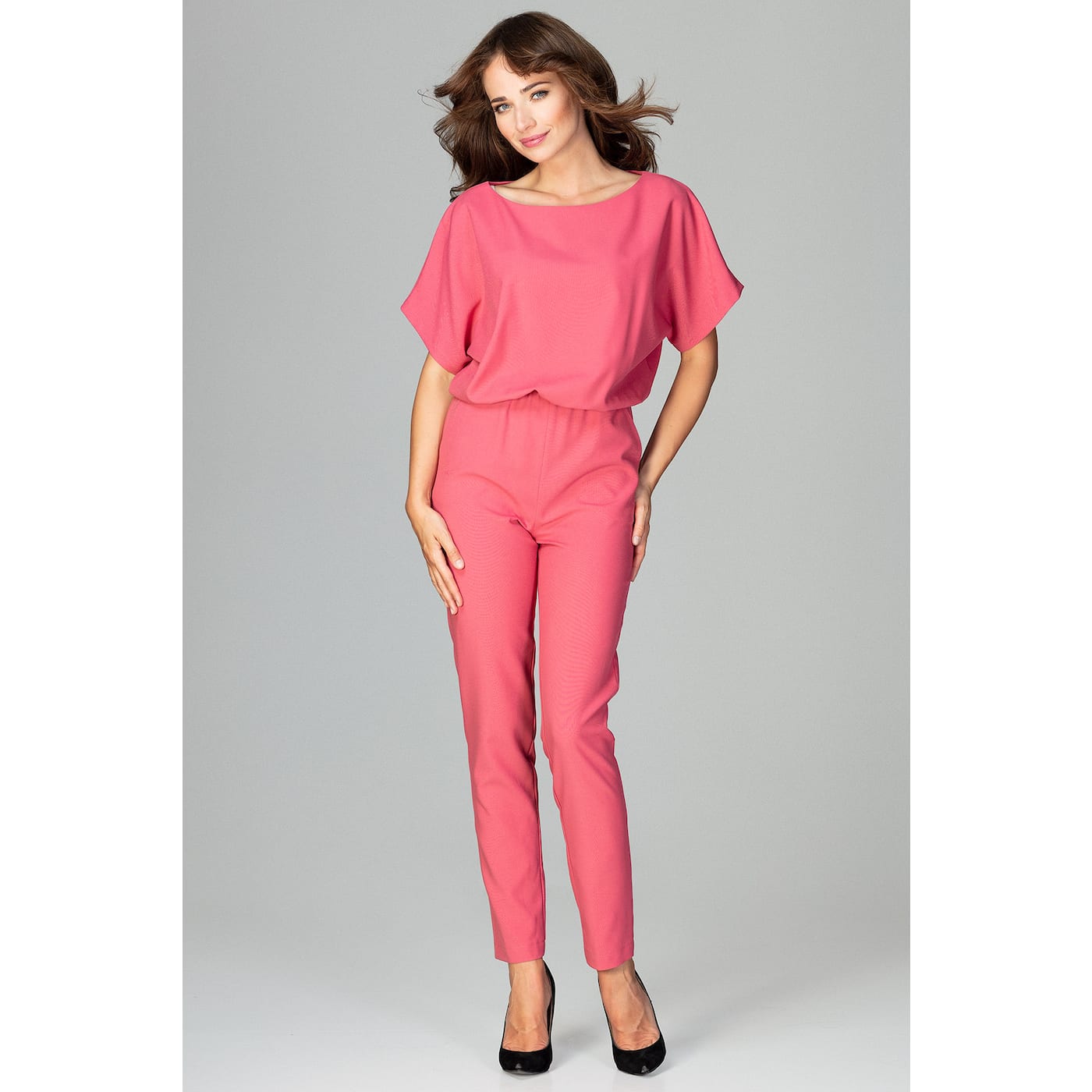 Lenitif Woman's Jumpsuit K495 Coral