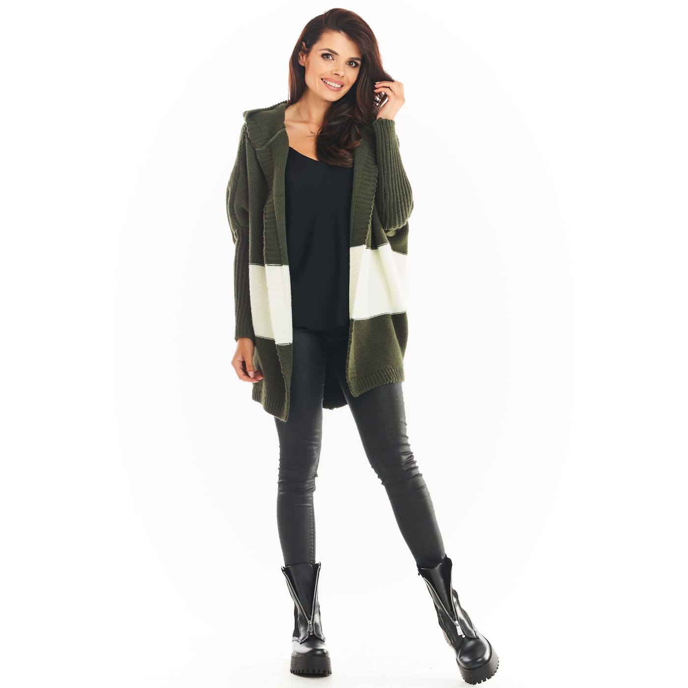 Awama Woman's Sweater A392 Khaki