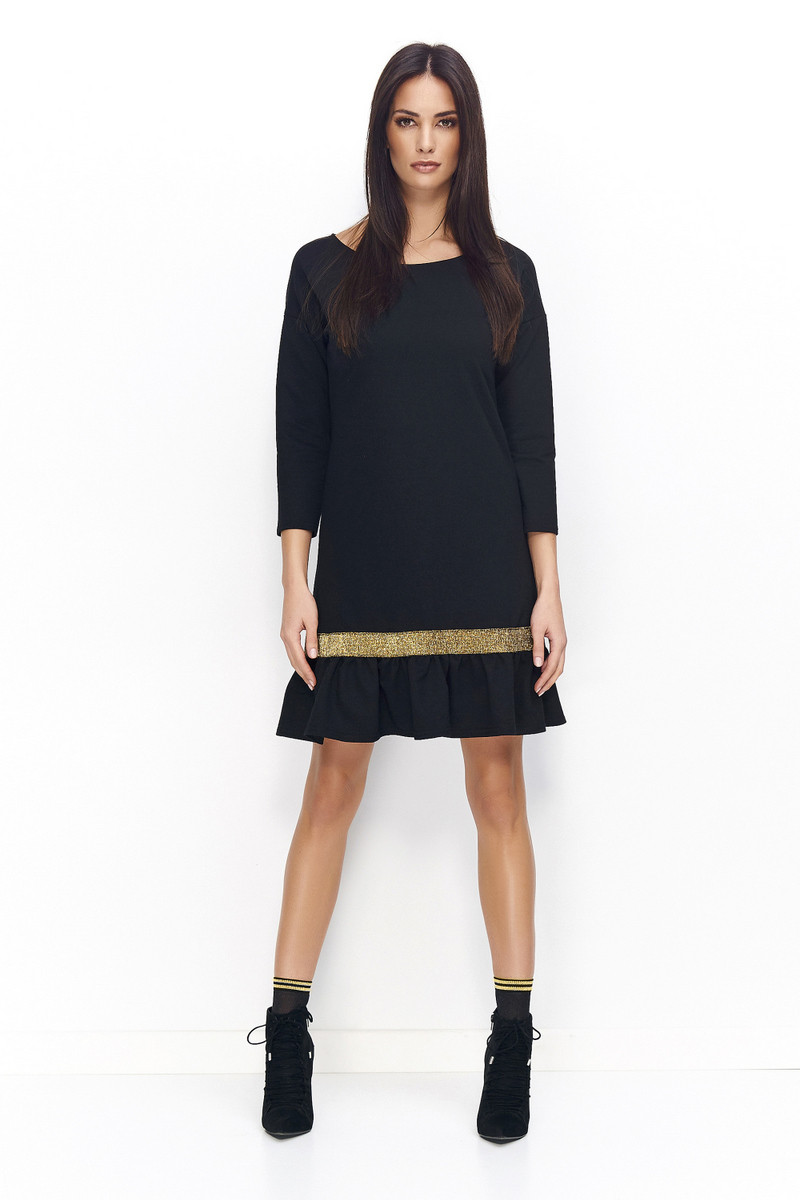 Numinou Woman's Dress Nu71 Black-Gold