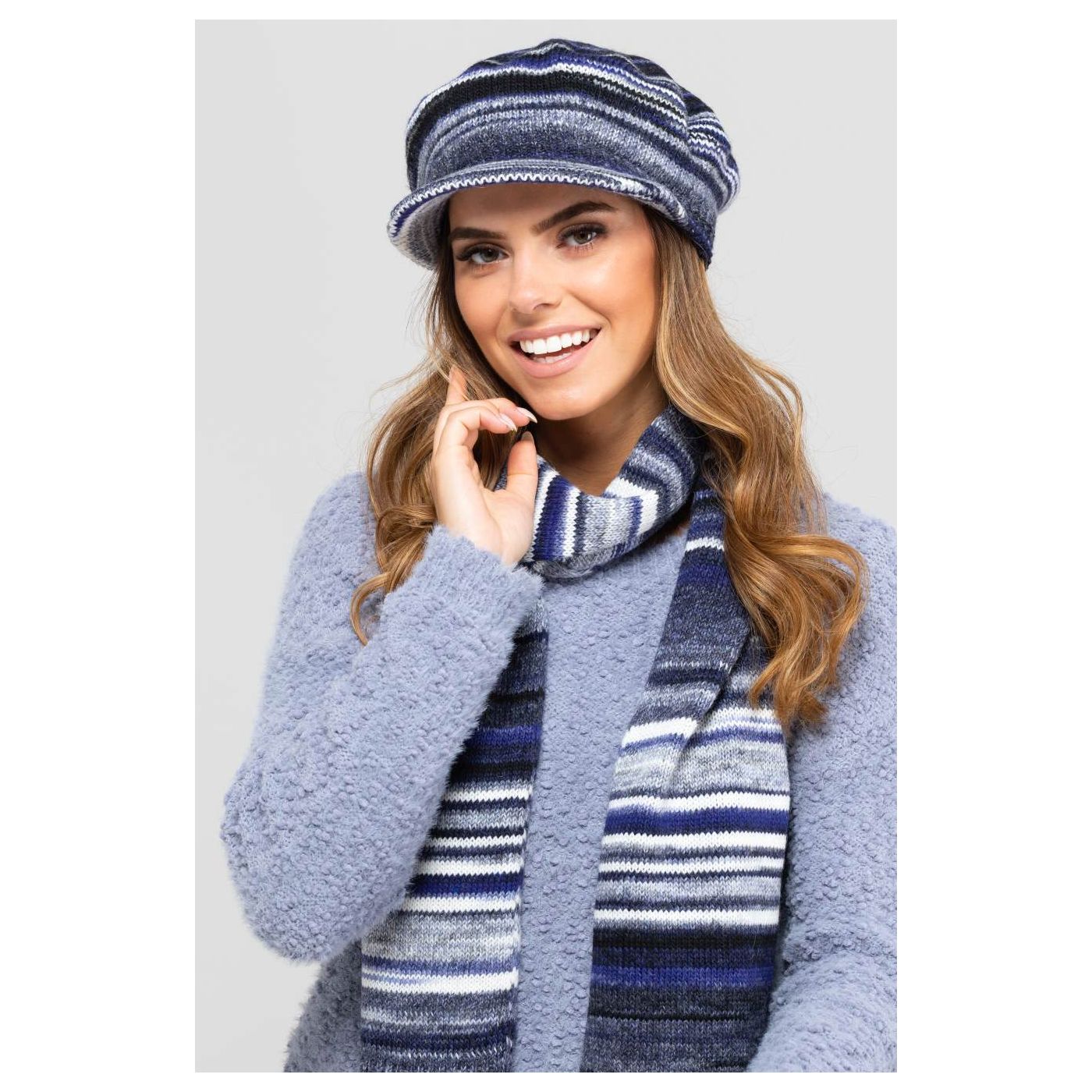 Kamea Woman's Scarf K.19.838.12 Navy Blue