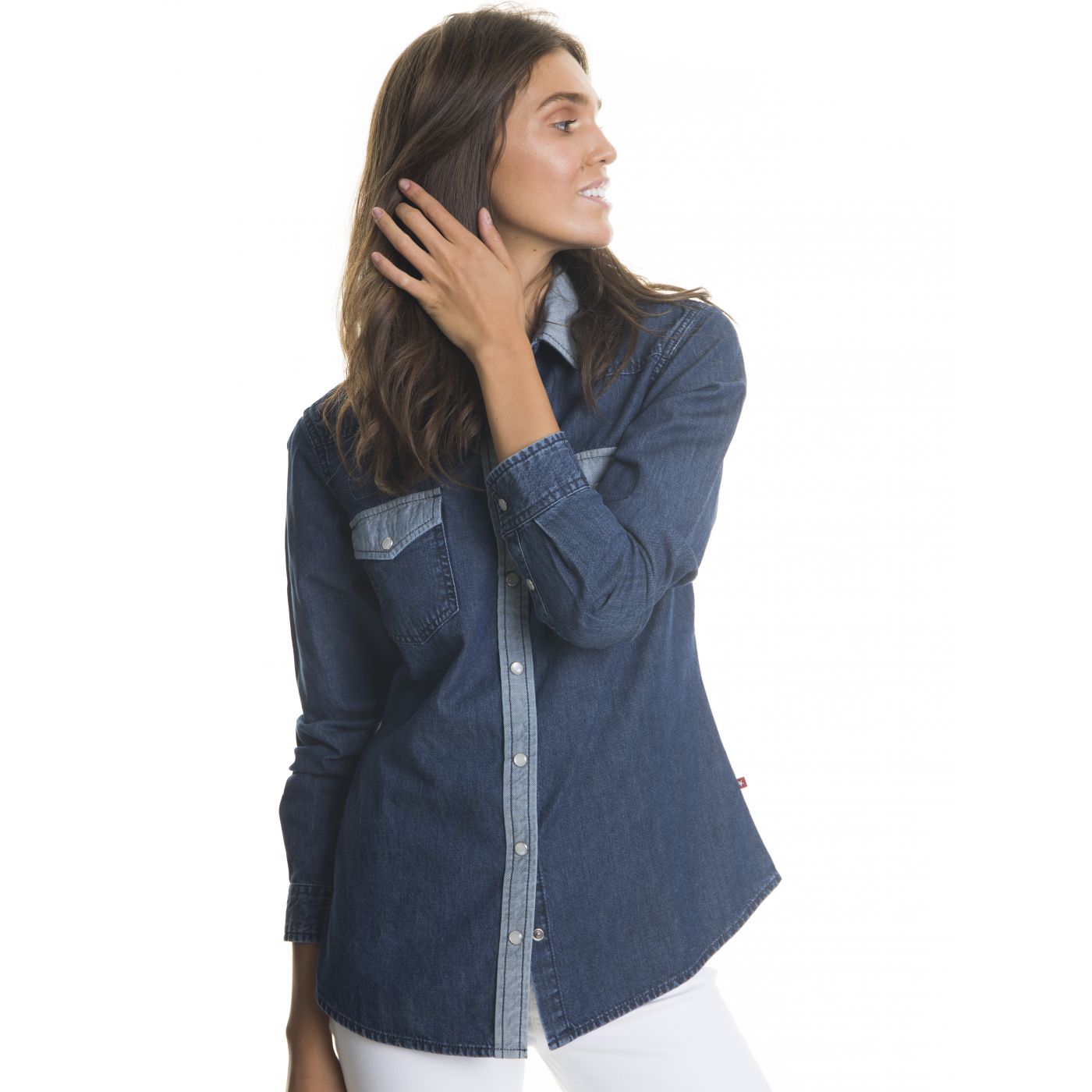 Big Star Woman's Slim Longsleeve Shirt 145674 -500