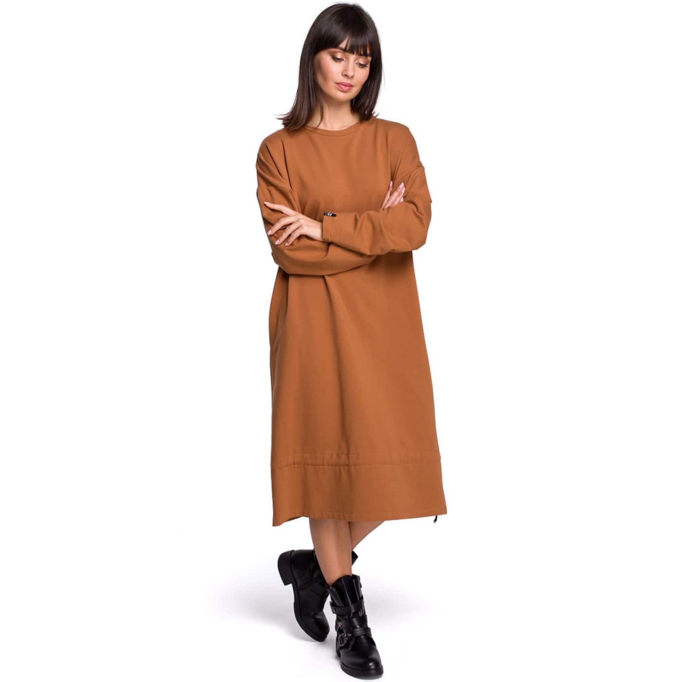 BeWear Woman's Dress B100 Caramel