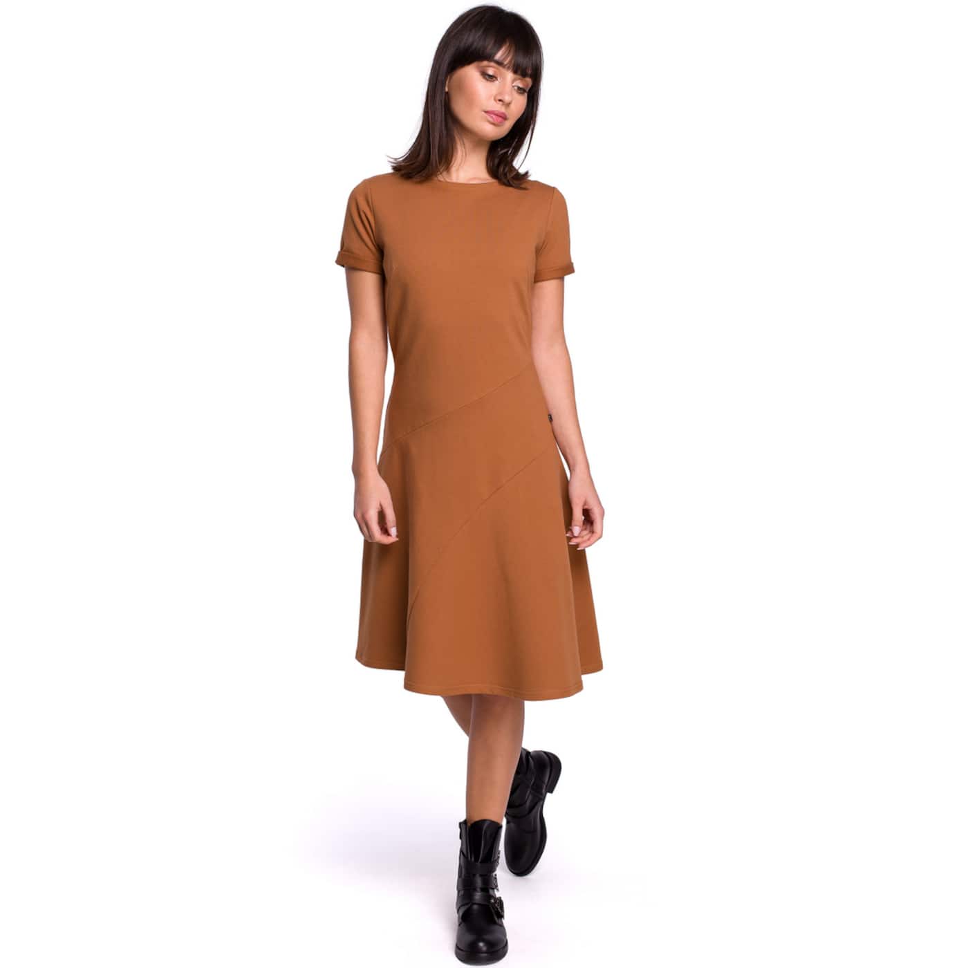 BeWear Woman's Dress B105 Caramel