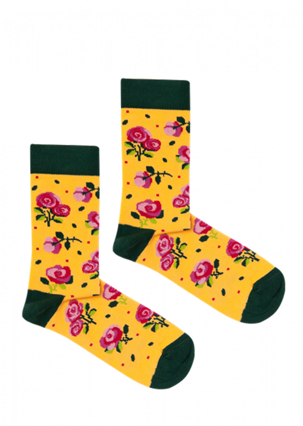Kabak Unisex's Socks Patterned Roses