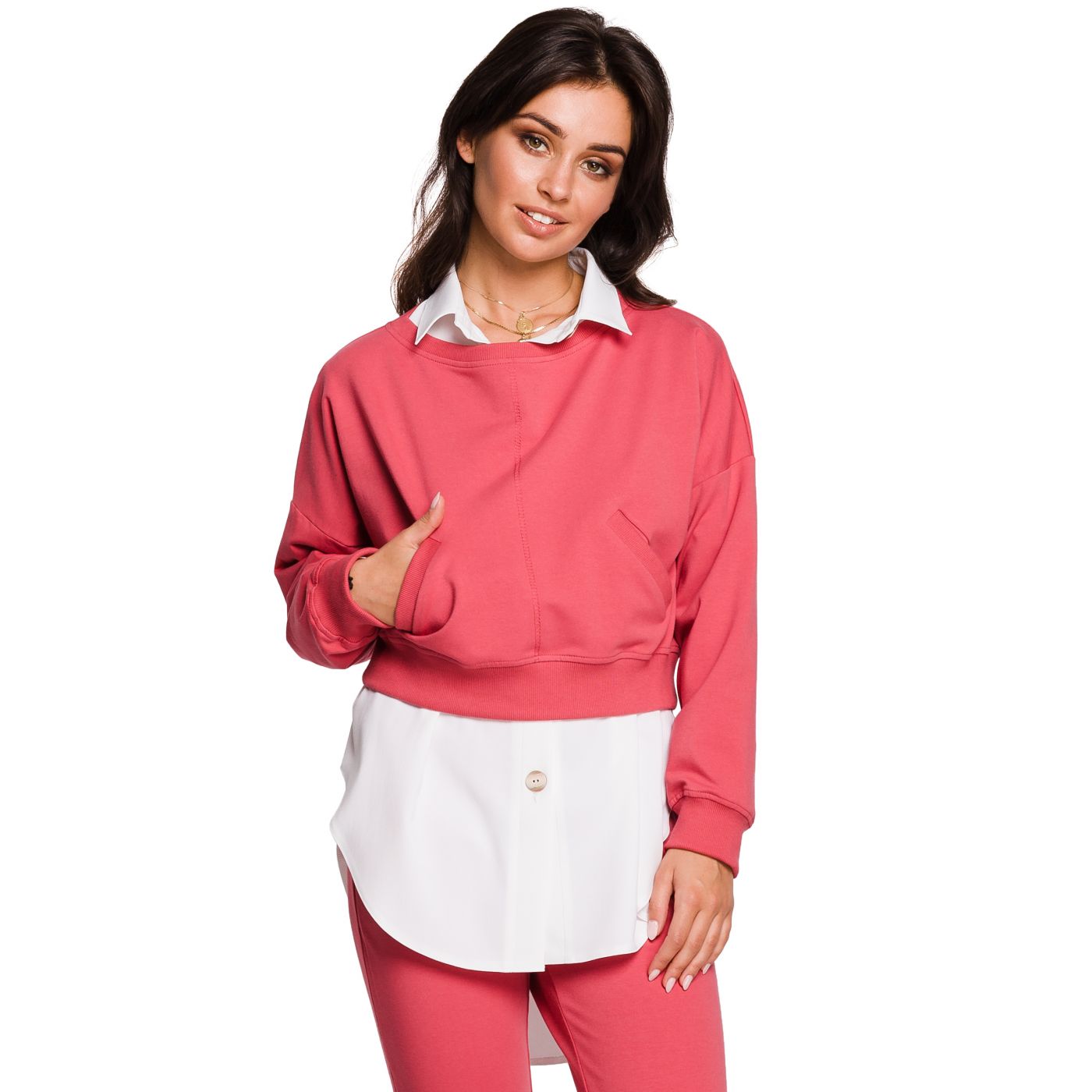 BeWear Woman's Sweatshirt B125 Coral