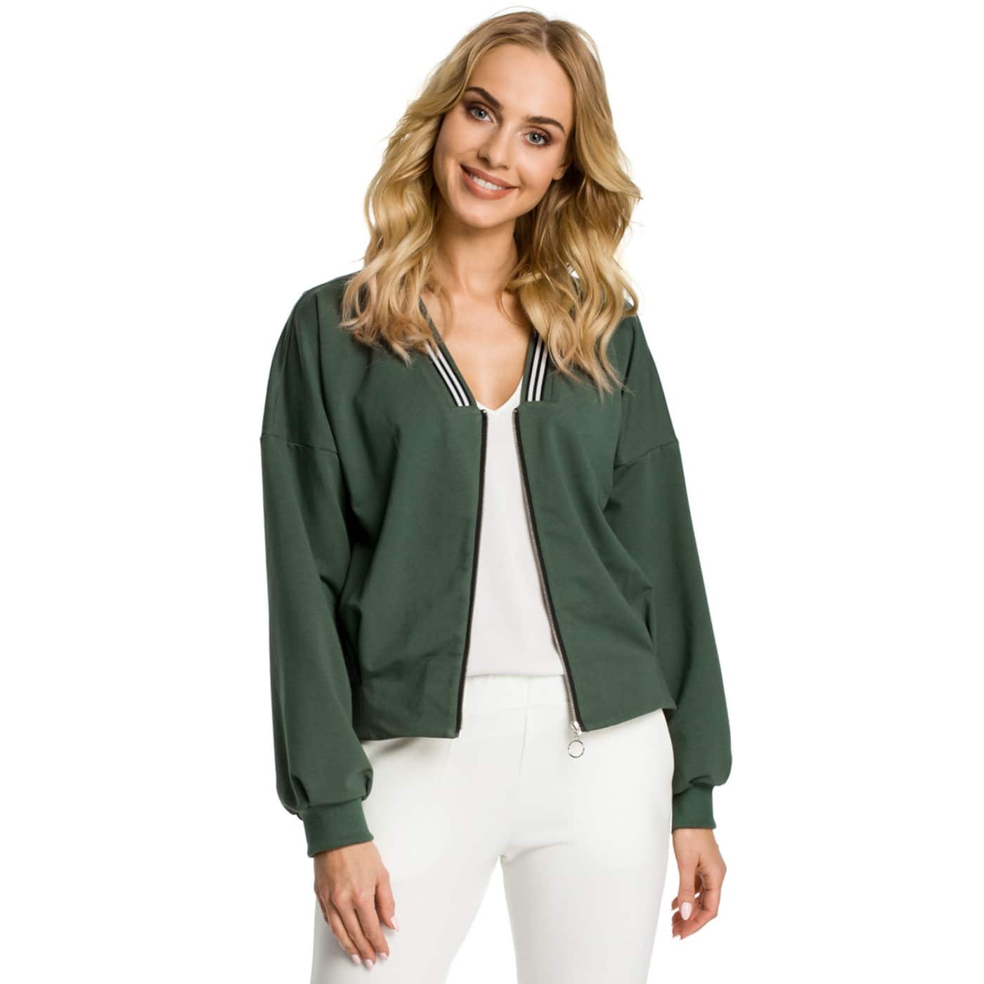 Made Of Emotion Woman's Jacket M347 Military