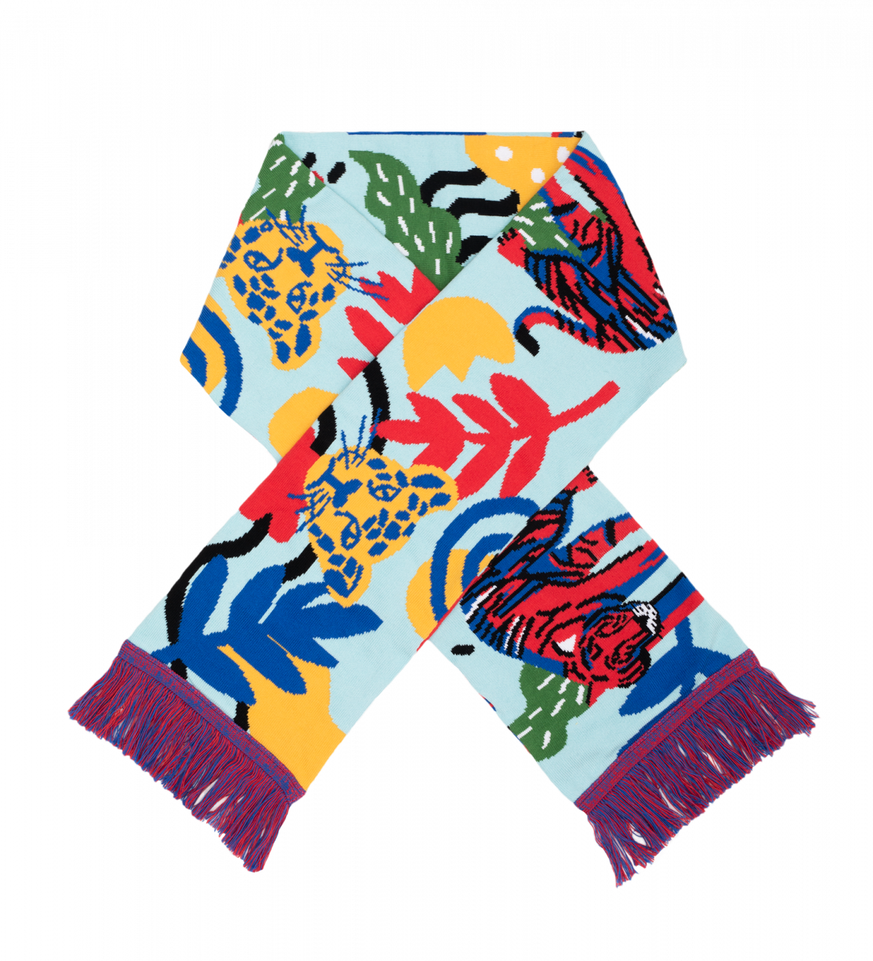Kabak Unisex's Scarf Cotton Wild Cats