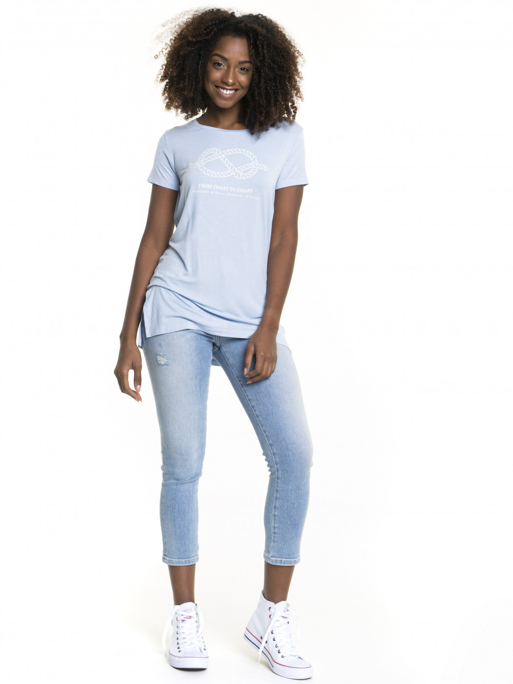 Big Star Woman's Shortsleeve T-shirt 158720 Light -406