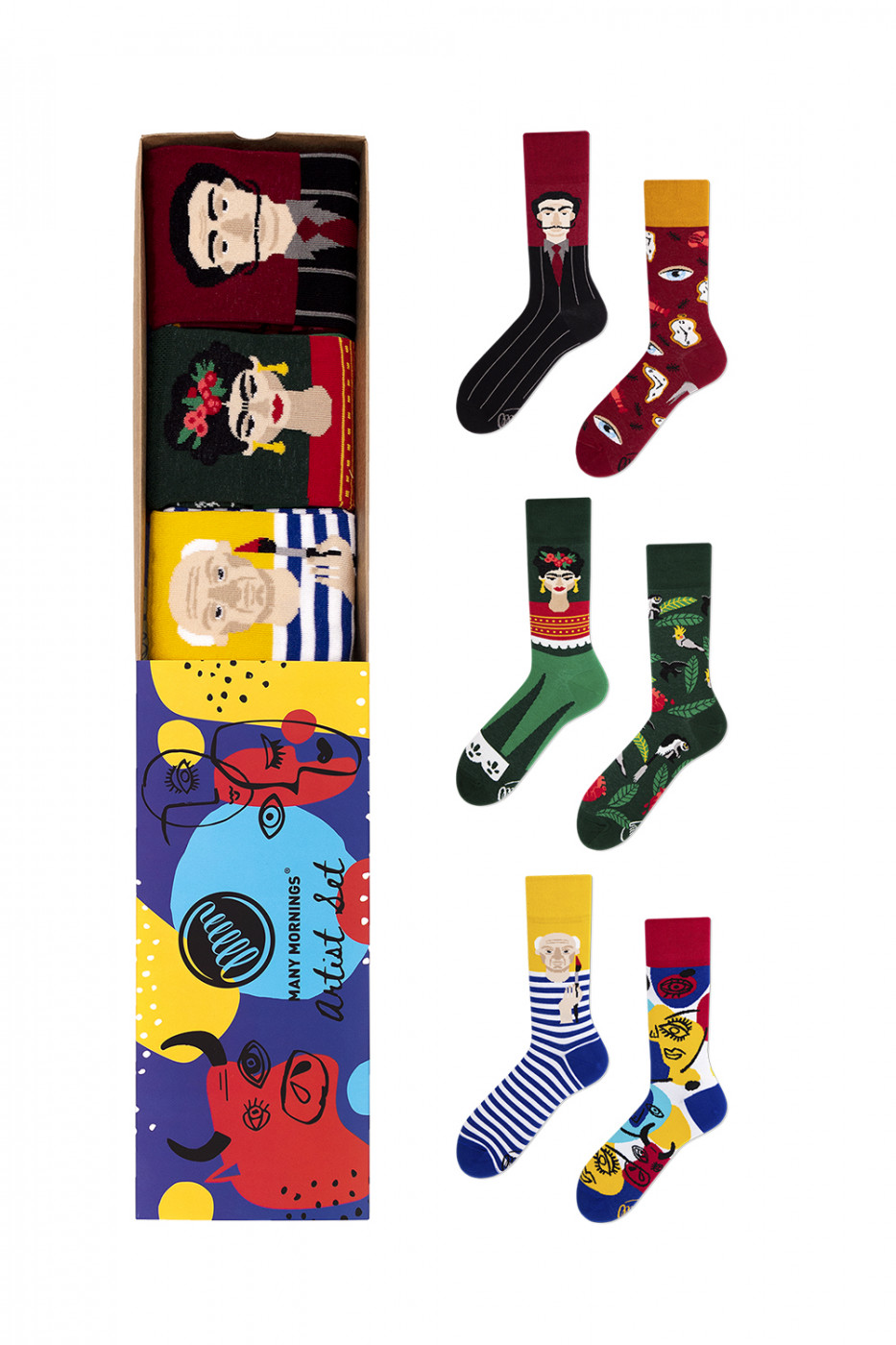Many Mornings Unisex's Socks Set1 Artist Set