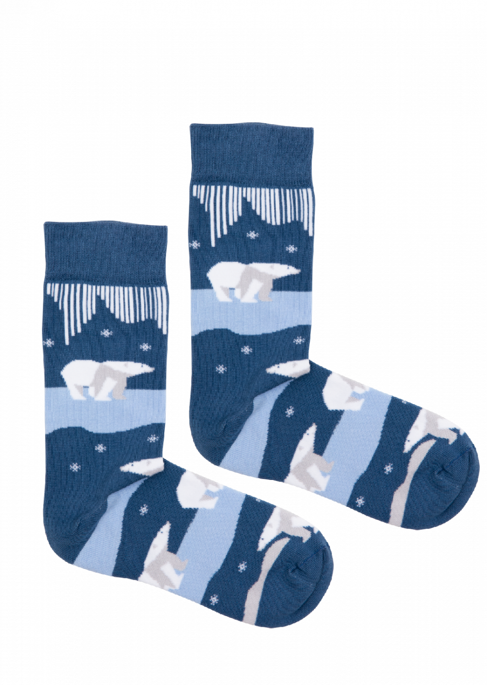Kabak Unisex's Socks Patterned Bears Arctic