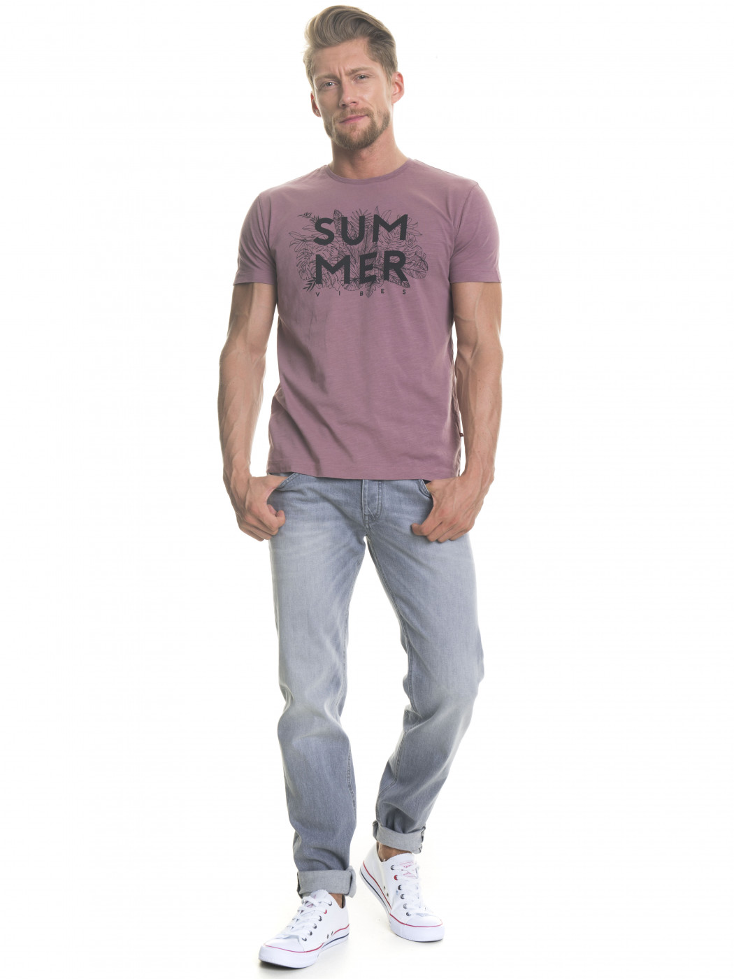 Big Star Man's Shortsleeve T-shirt 154323 Violet-584