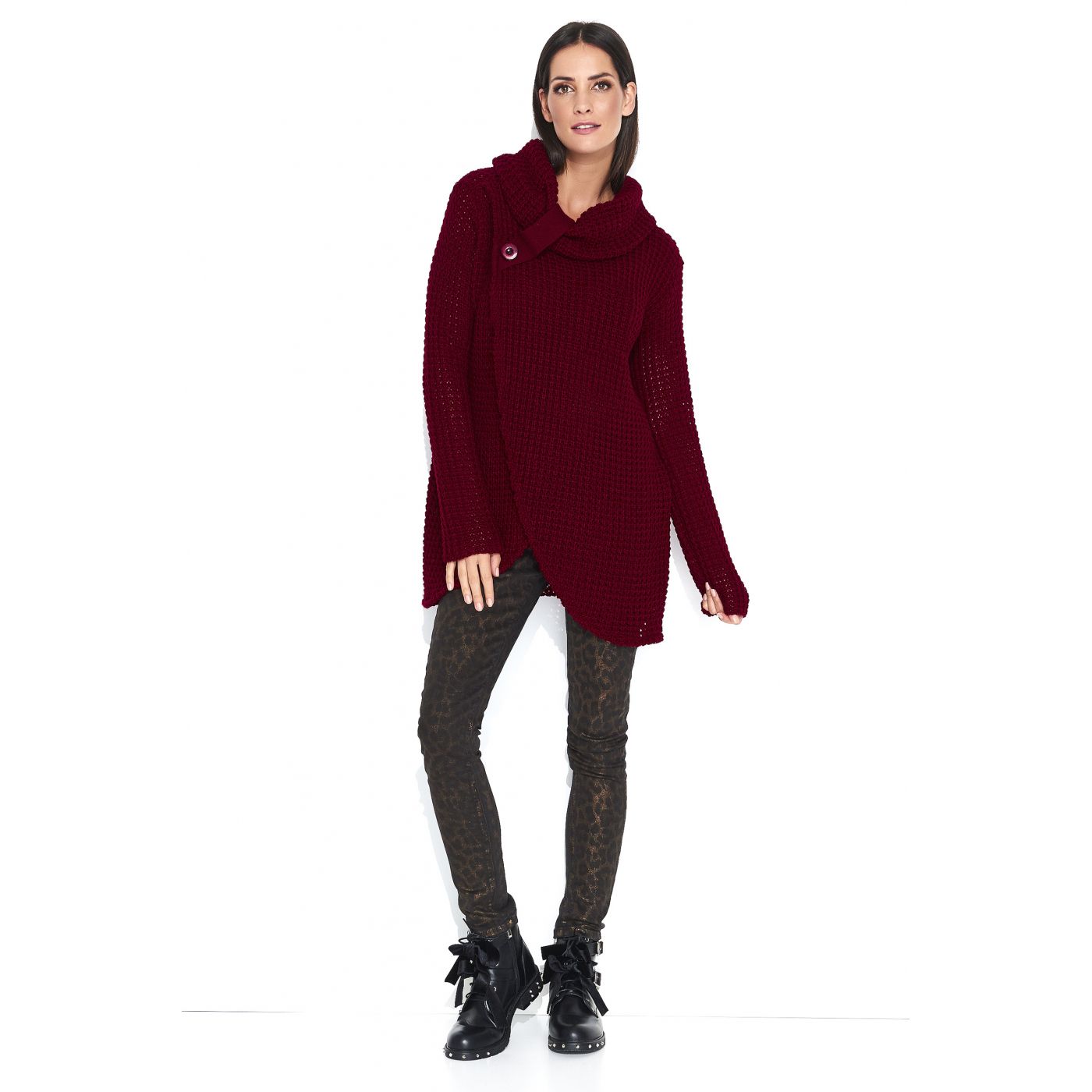 Numinou Woman's Sweater Nus43 Maroon