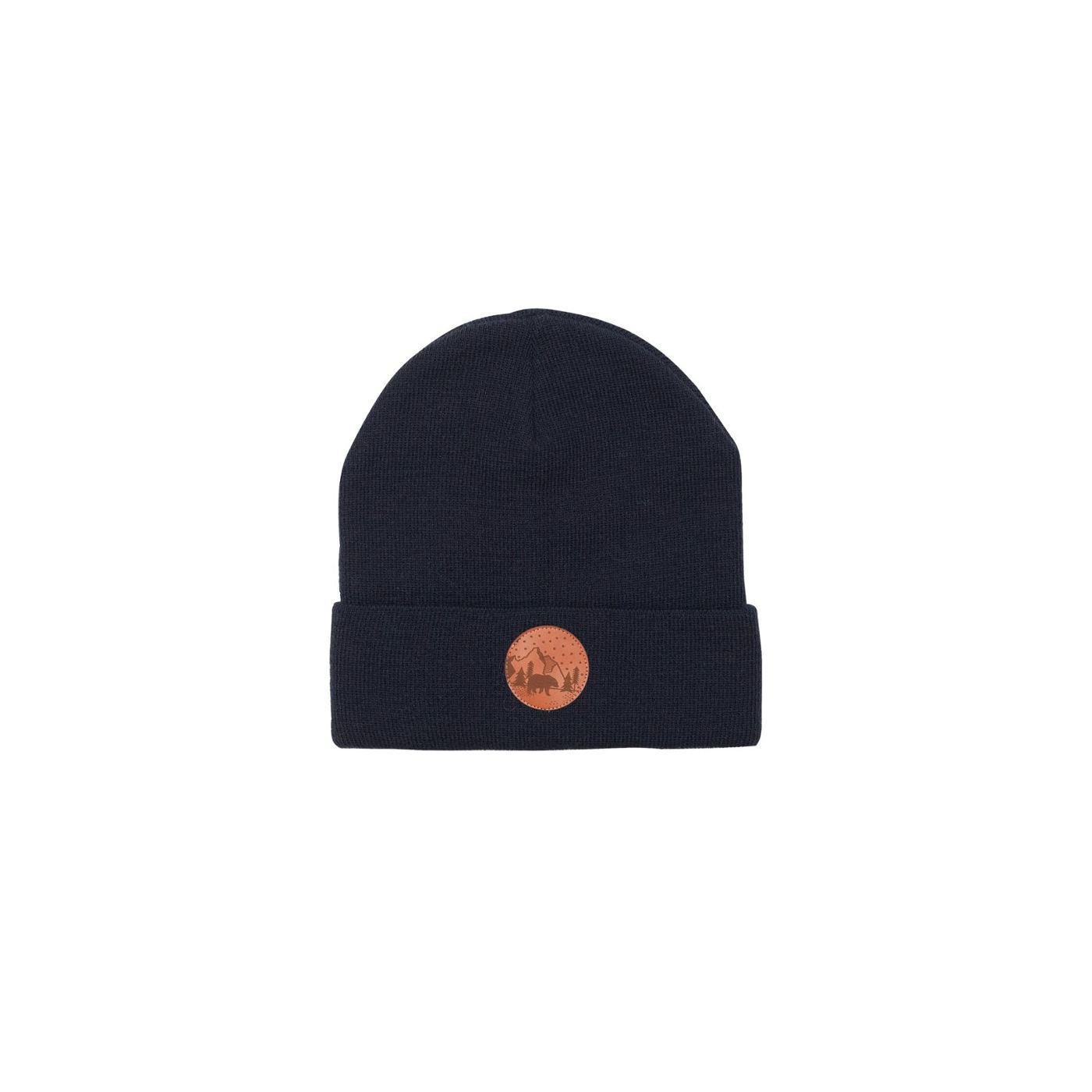 Kabak Unisex's Hat Beanie Cotton Navy Blue-70449