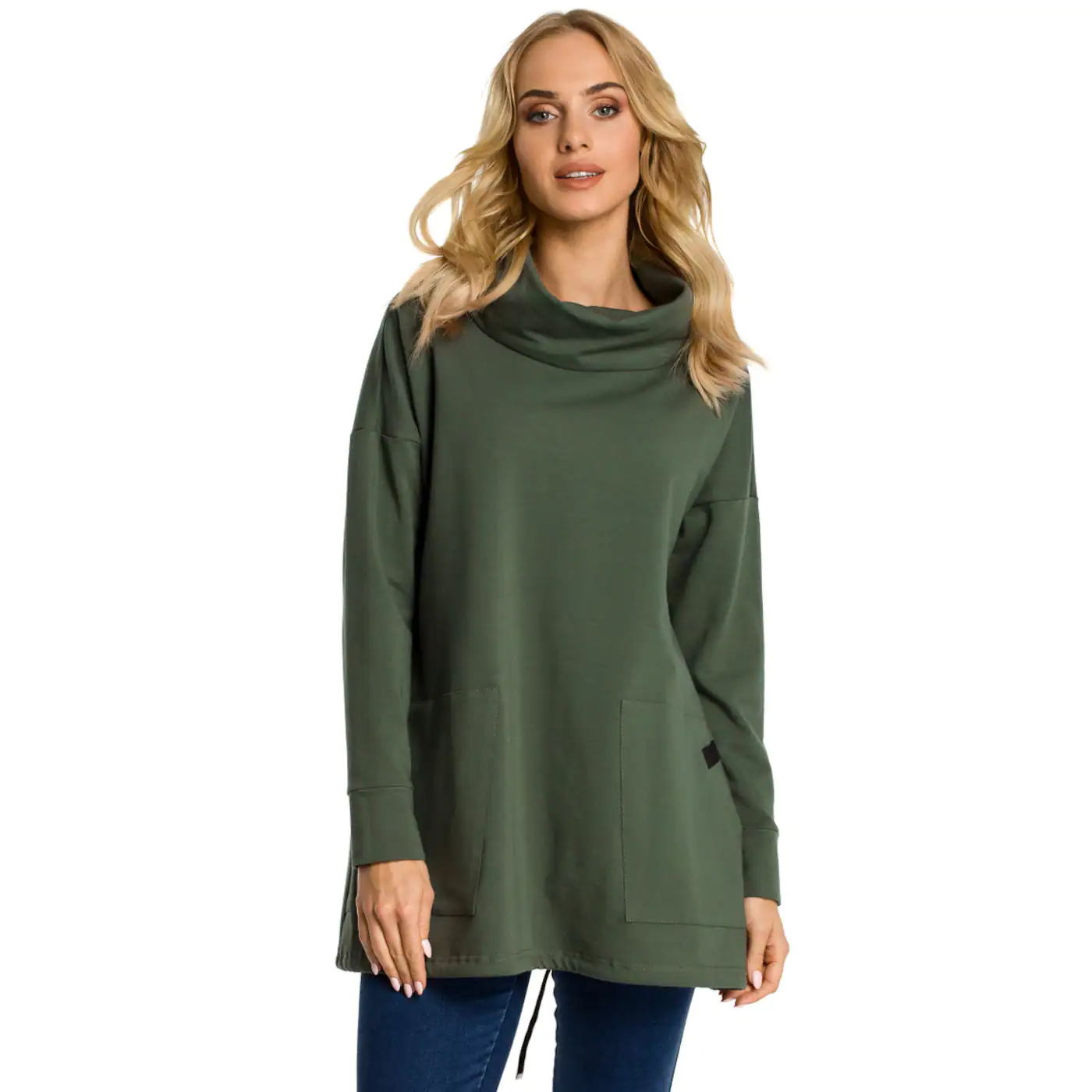 Made Of Emotion Woman's Sweatshirt M344 Military