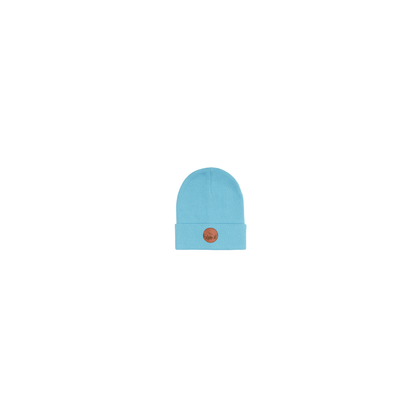 Kabak Unisex's Hat Beanie Cotton Turquoise-30129