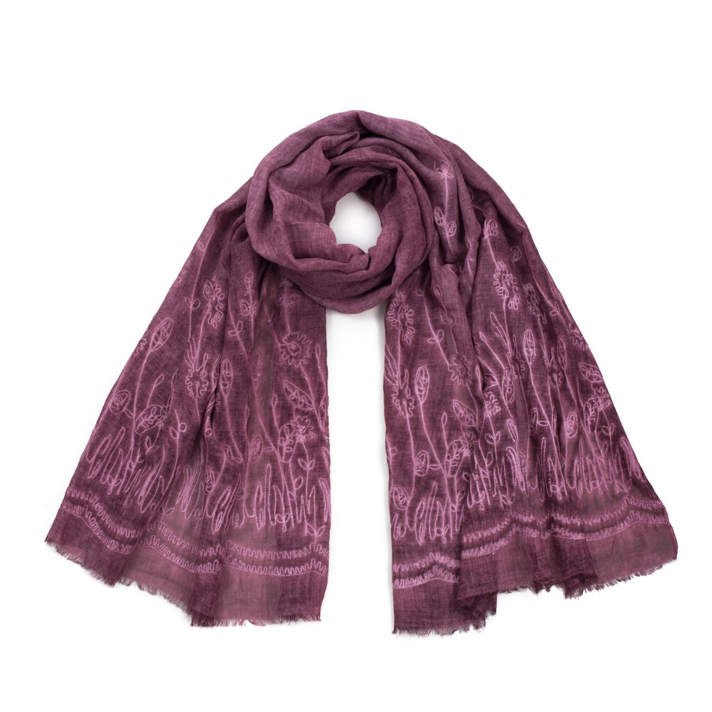 Art Of Polo Woman's Scarf sz17386 Burgundy