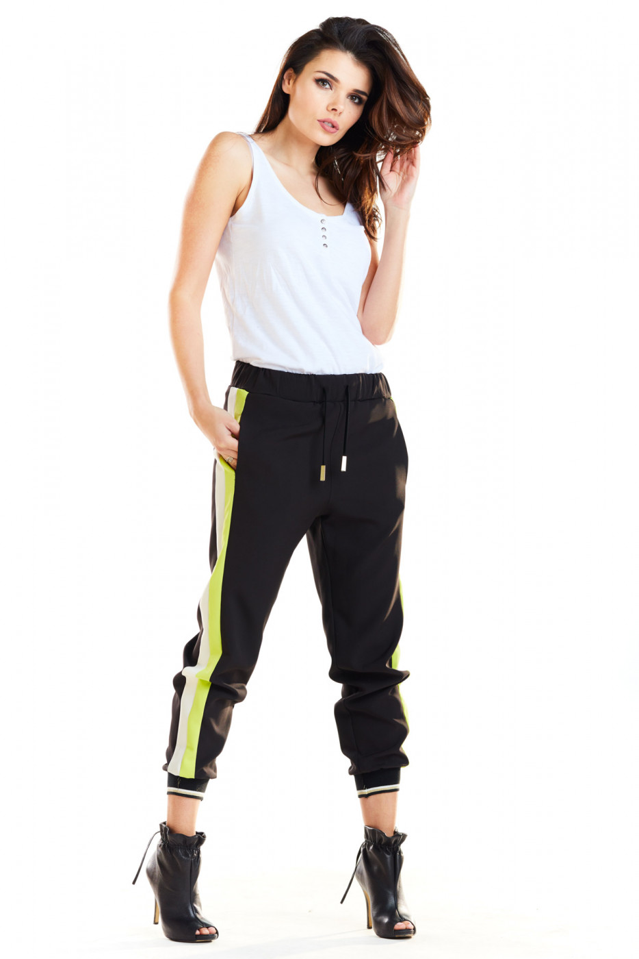 Awama Woman's Pants A266 Lime