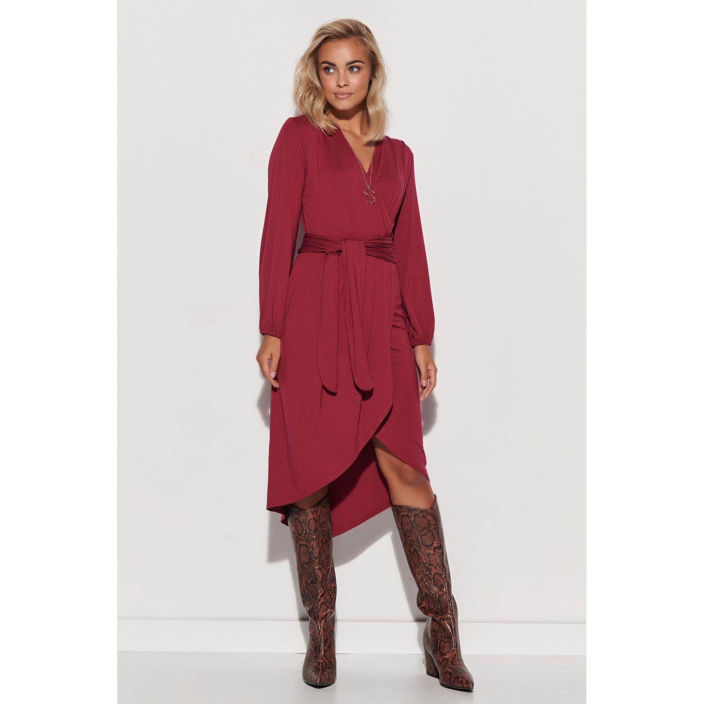 Makadamia Woman's Skirt M577 Burgundy