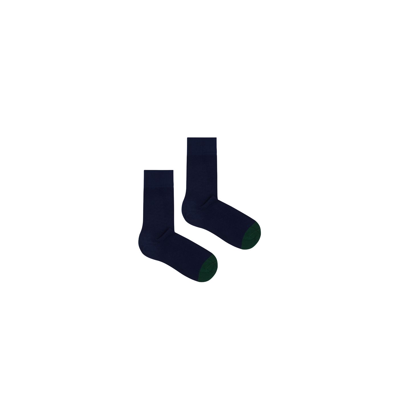 Kabak Unisex's Socks Organic Toe Navy Blue