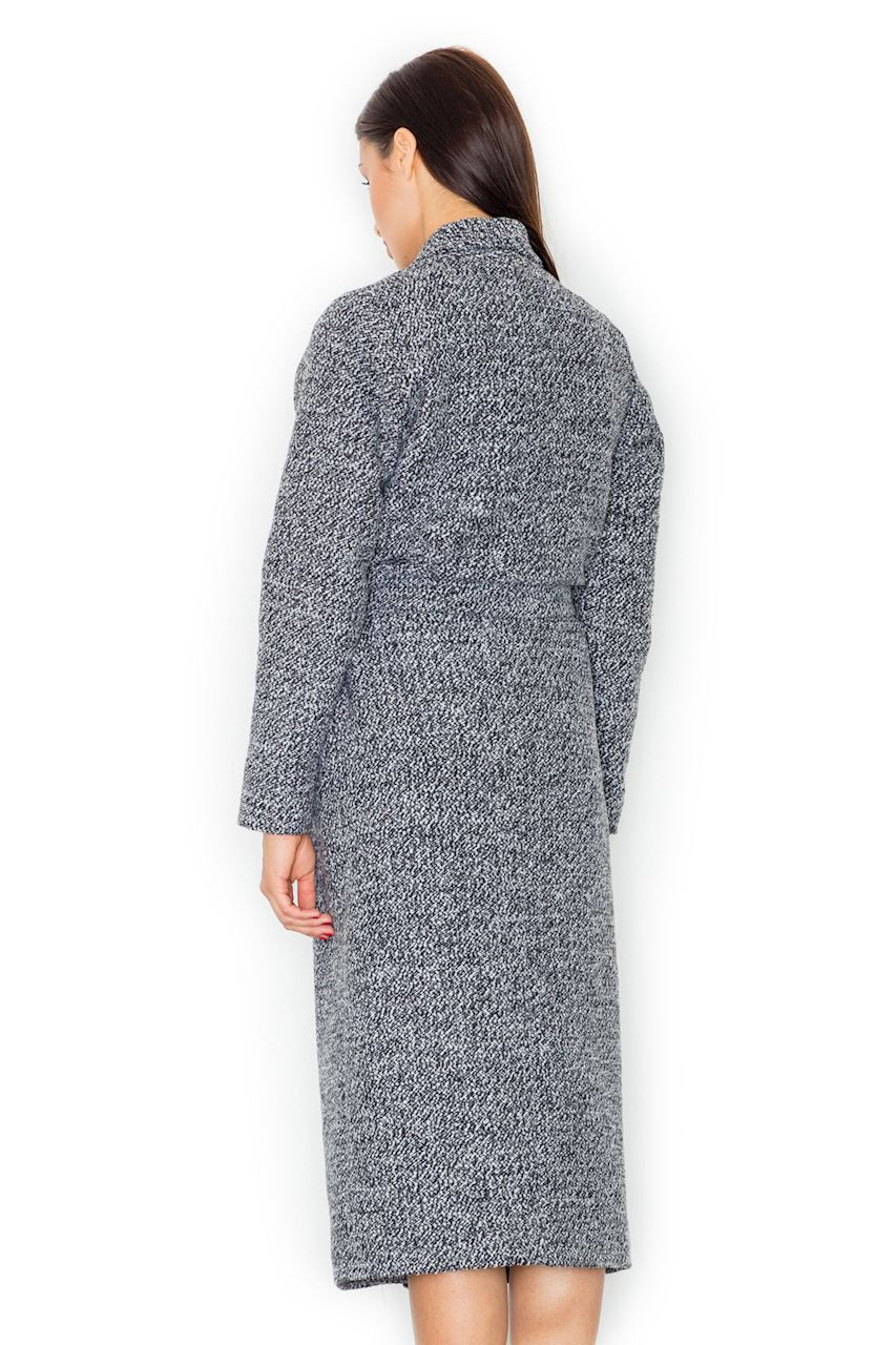 Figl Woman's Coat M532 Dark  Melange