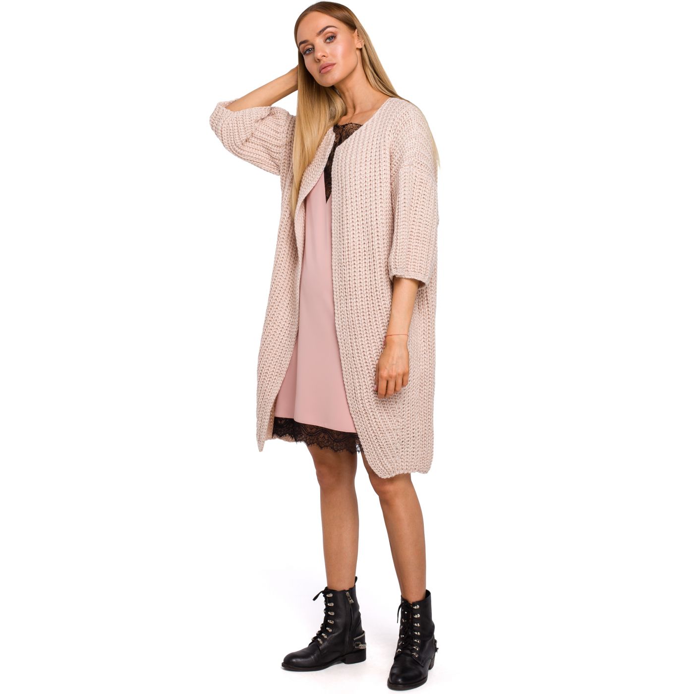 Made Of Emotion Woman's Pullover M472 Powder