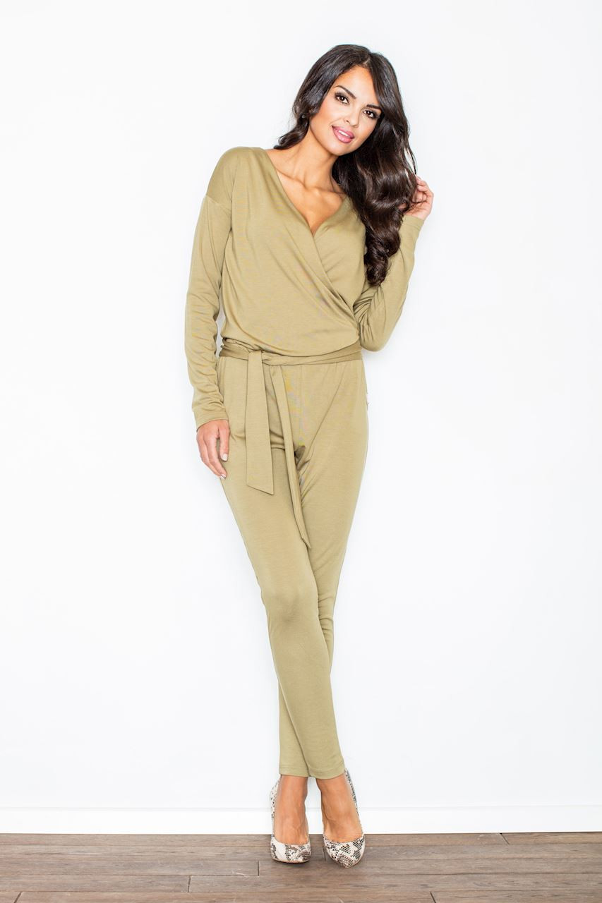Figl Woman's Jumpsuit M413 Olive