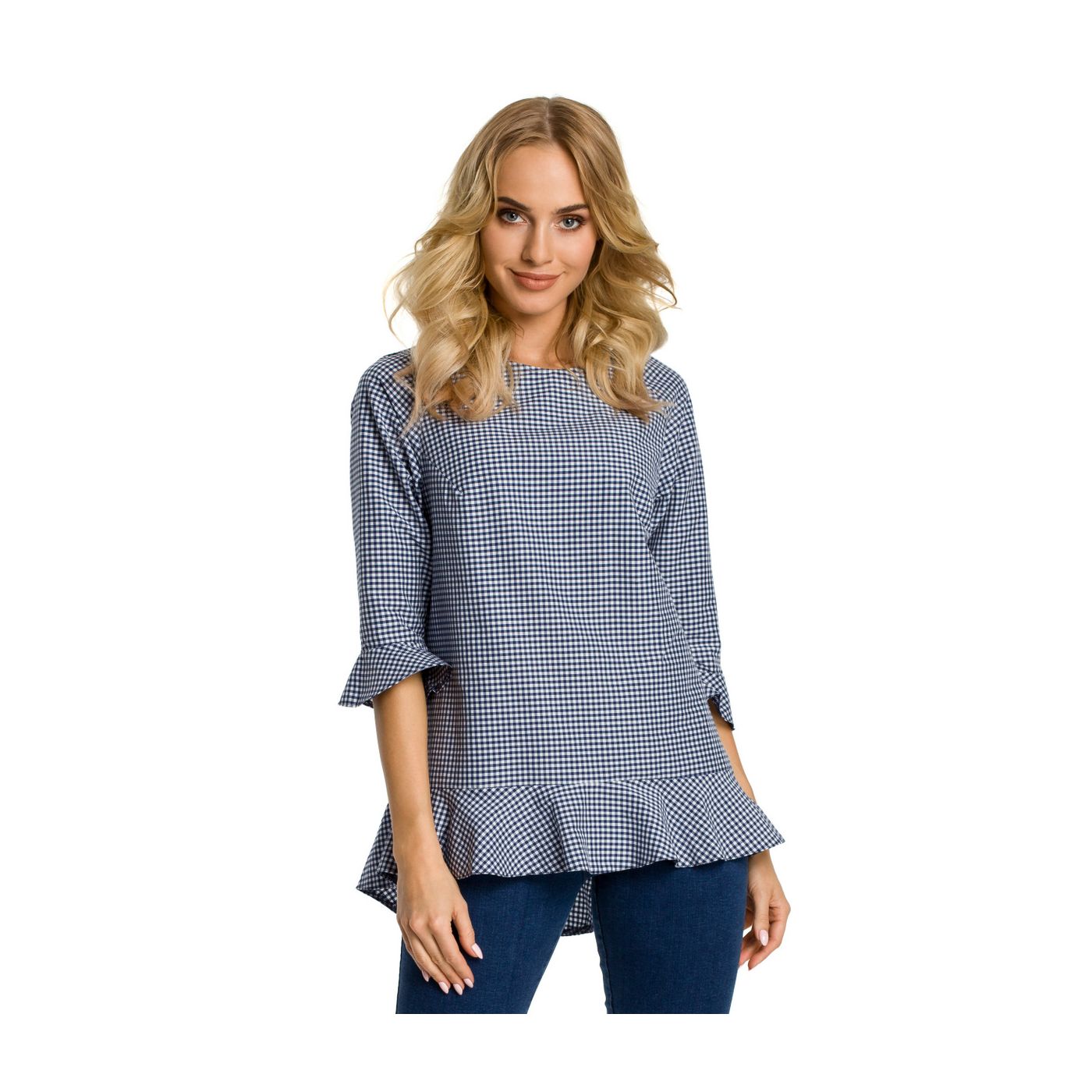 Made Of Emotion Woman's Blouse M350 Navy Blue