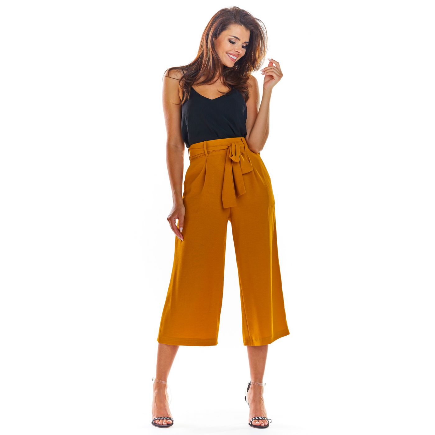 Awama Woman's Trousers A297 Caramel