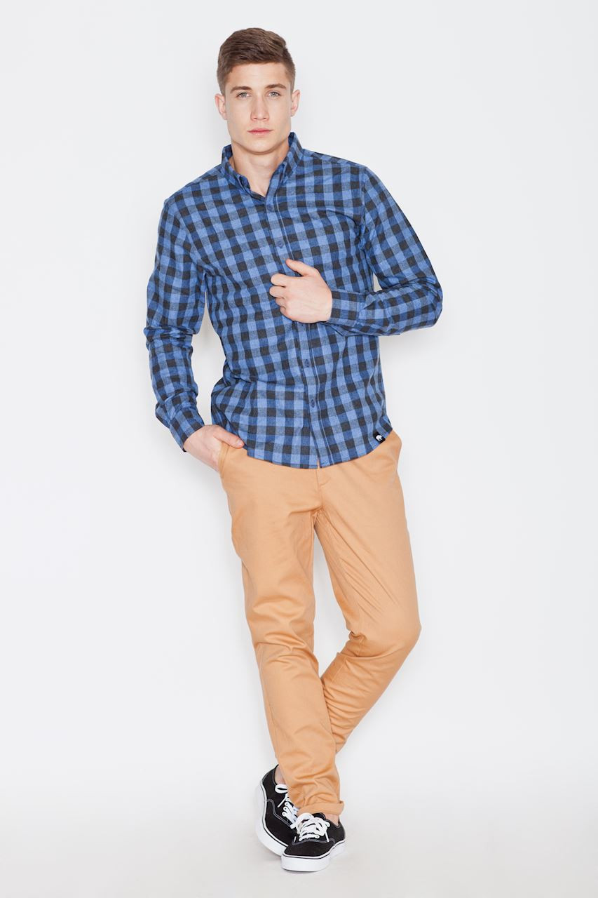 Visent Man's Shirt V010 Blue-Black
