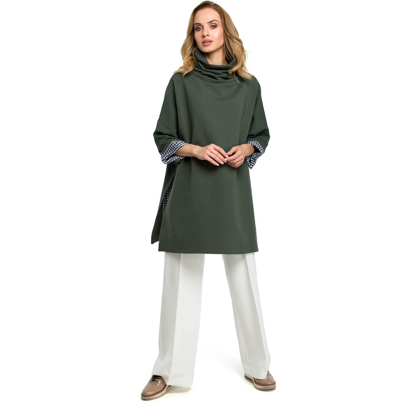 Made Of Emotion Woman's Sweatshirt M392 Military
