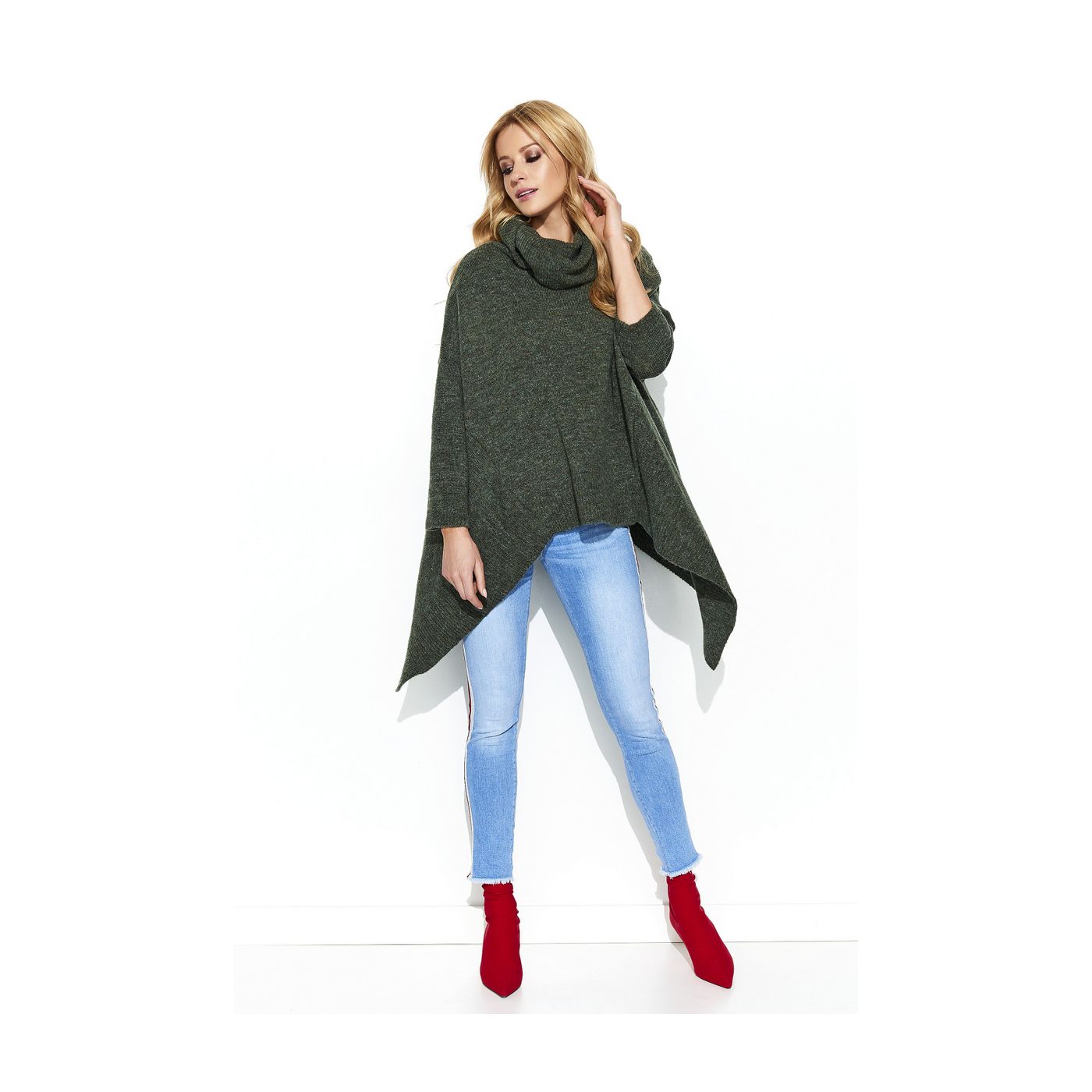 Makadamia Woman's Sweater MAKs67 Khaki Melange
