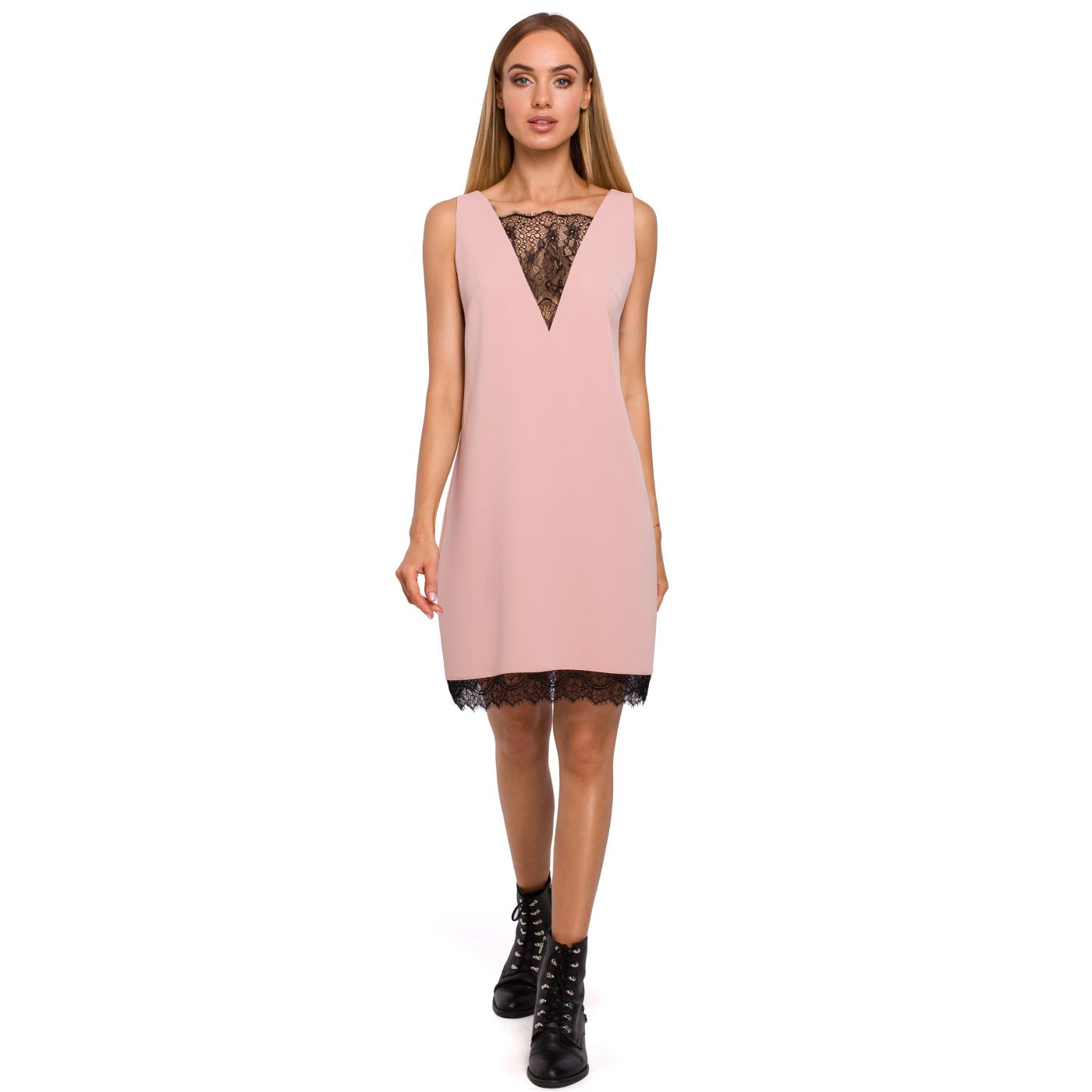 Made Of Emotion Woman's Dress M488 Powder