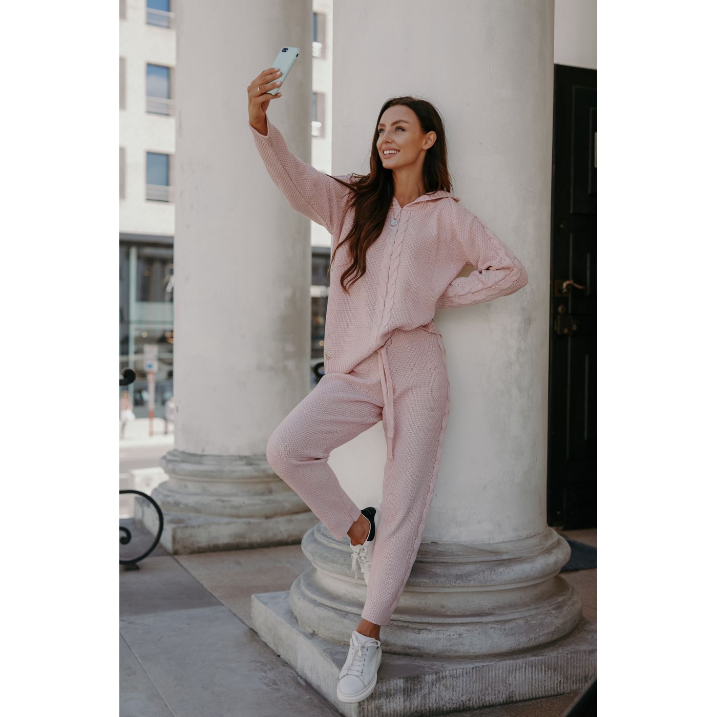 Lemoniade Woman's Set (Sweater+Pants) LSG134 Powder