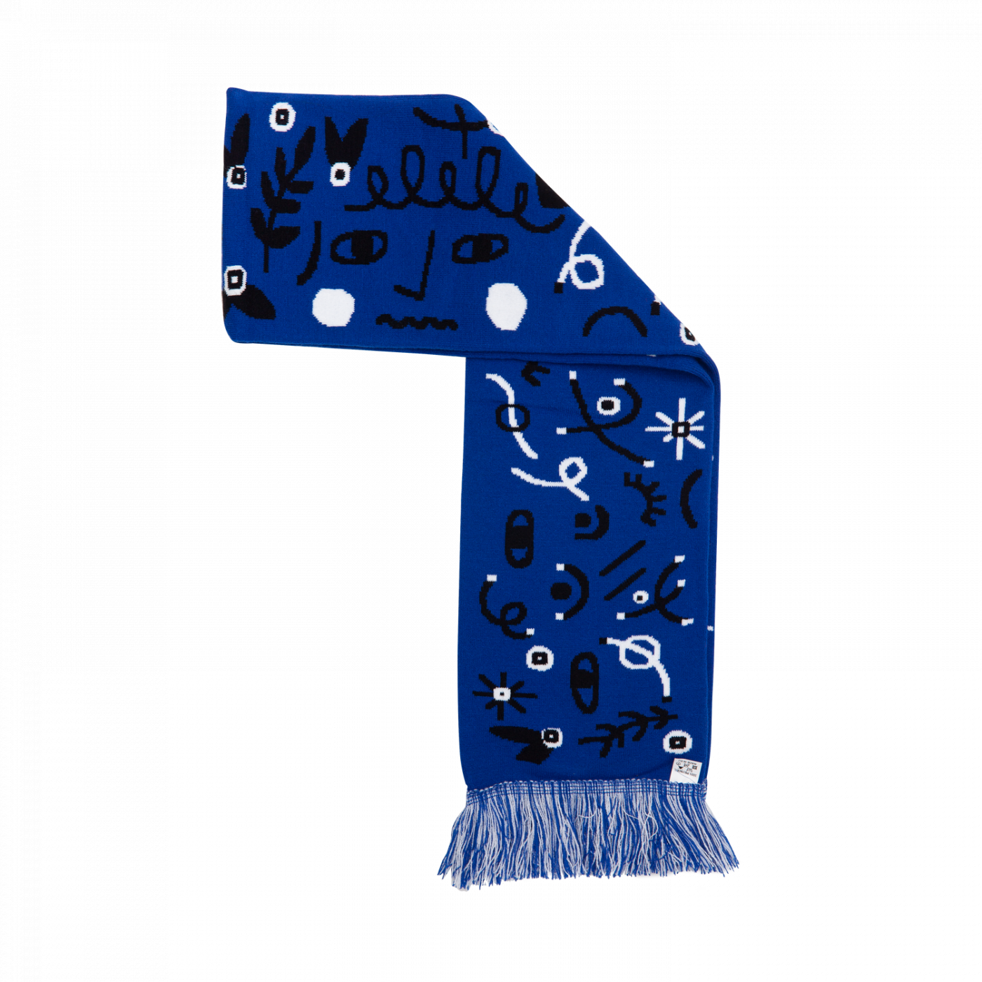 Kabak Unisex's Scarf Acrylic Navy Blue