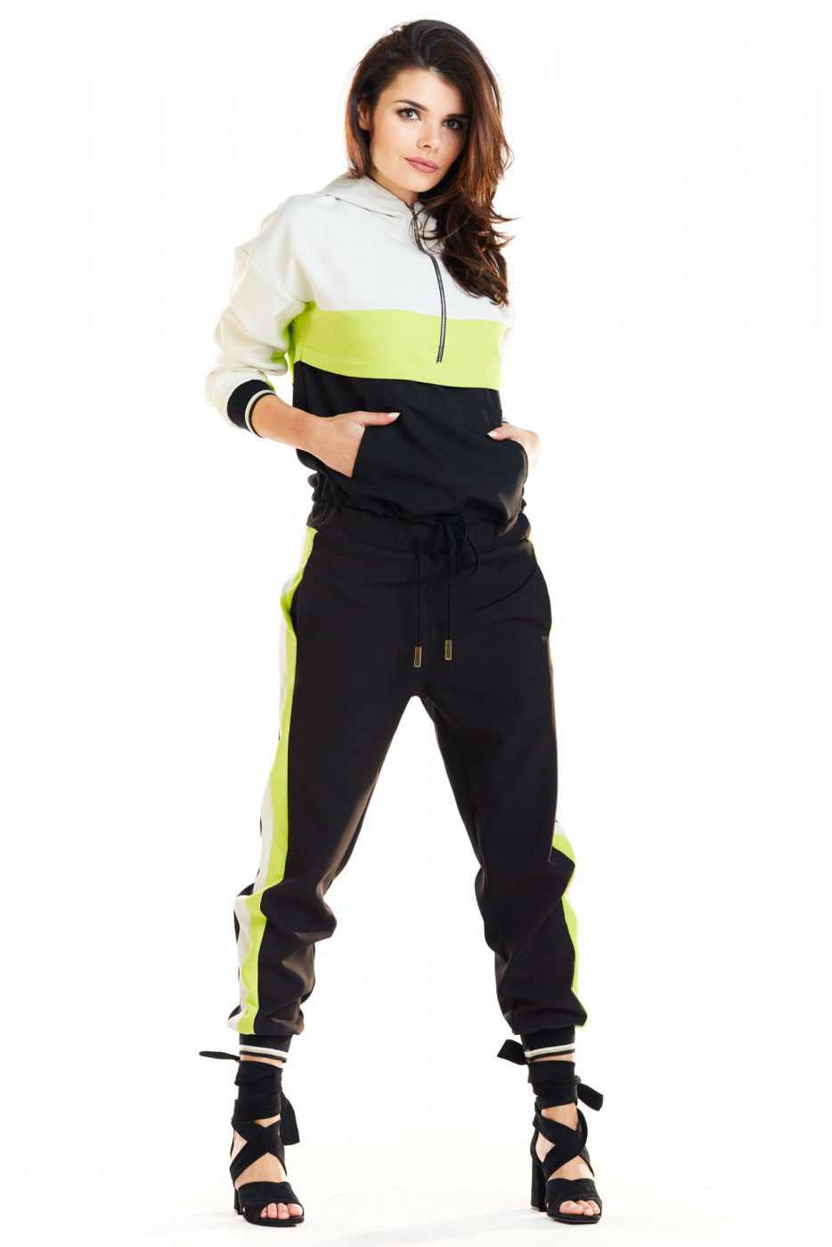 Awama Woman's Hoodie A265 Lime