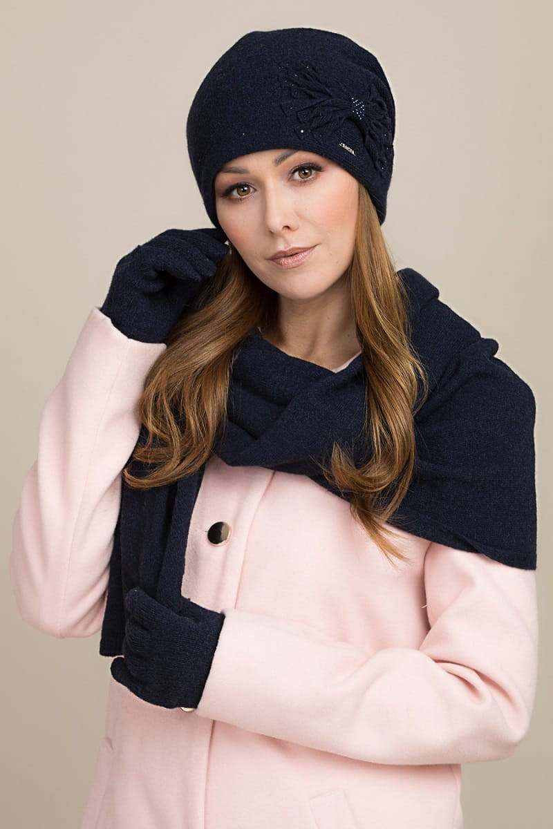 Kamea Woman's Hat K.17.030.12 Navy Blue